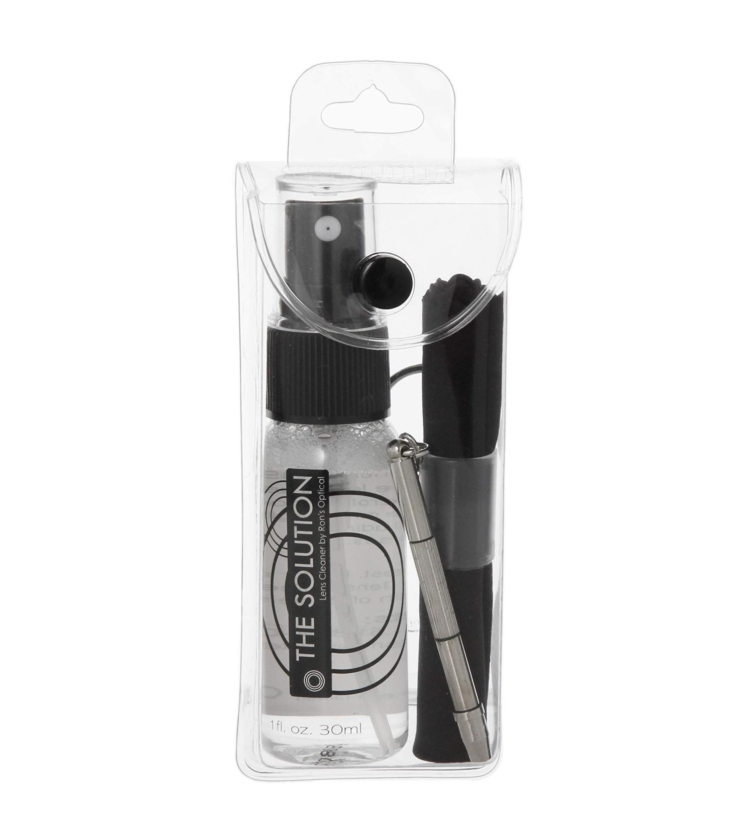 The Solution Lens Cleaner  Repair Kit  1oz Alcohol Free Eyeglass Lens Cleaning Spray Microfiber Cleaning Cloth  Keychain Screwdriver for Glasses Lens Screens 2 Piece Set - Buy Online on GoSupps.com