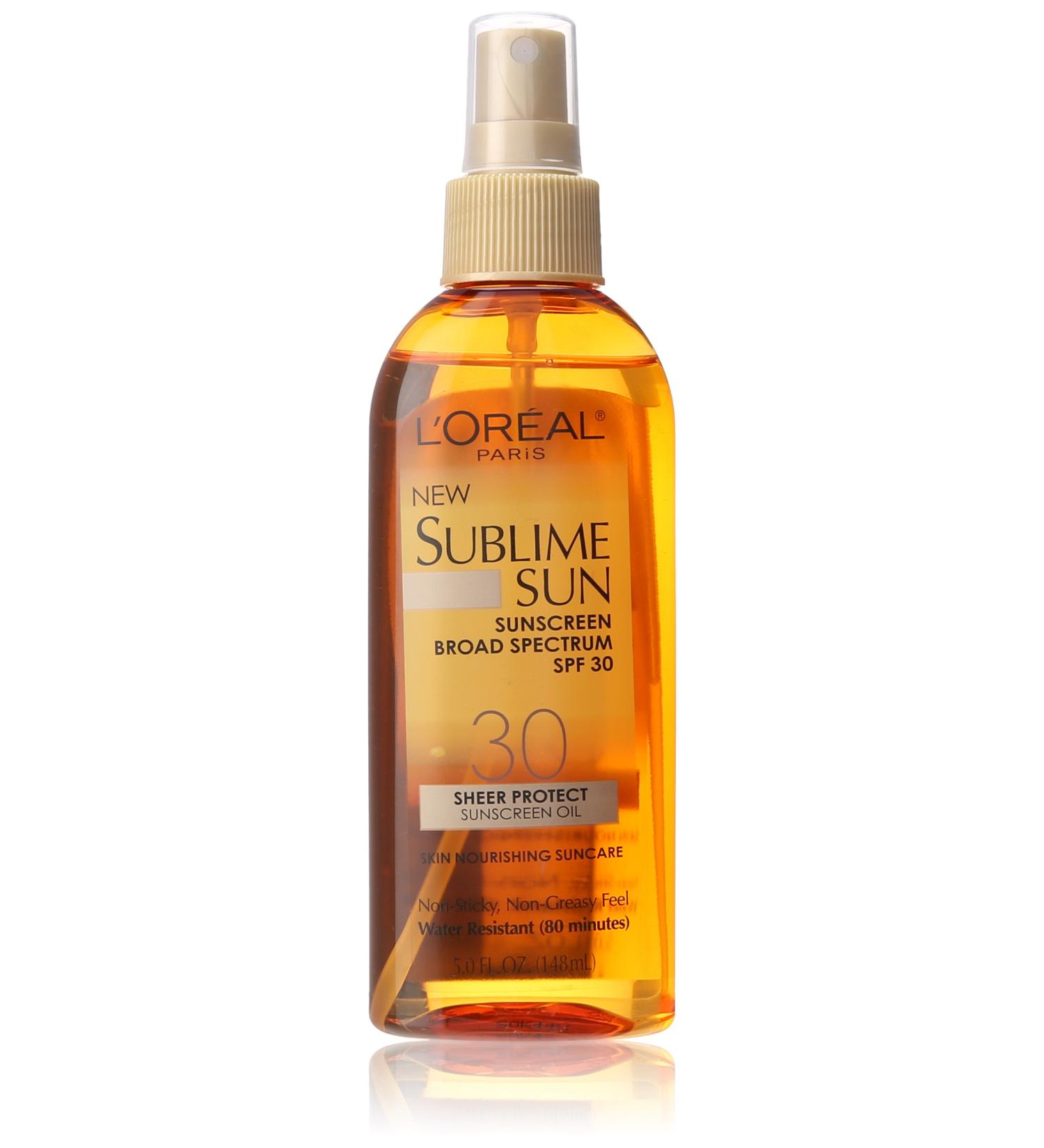 L'Oreal Paris Sublime Sun Sheer Protect SPF 30 Oil Spray  5.0 Fluid Ounce
