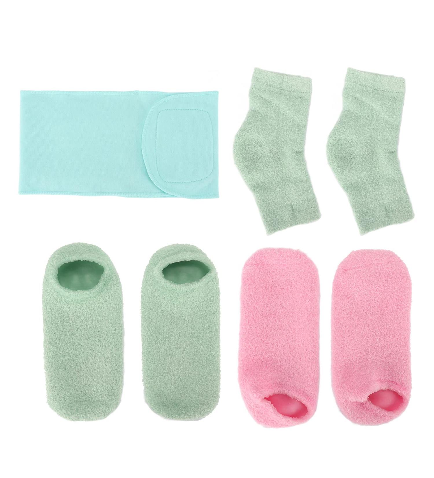 Cracked Heel Repair Socks Moisturizing Heel Socks Gel Socks for Cracked Heel Treatment Spa Cracked Heel Socks for Dry Heels Overnight - Buy Online on GoSupps.com