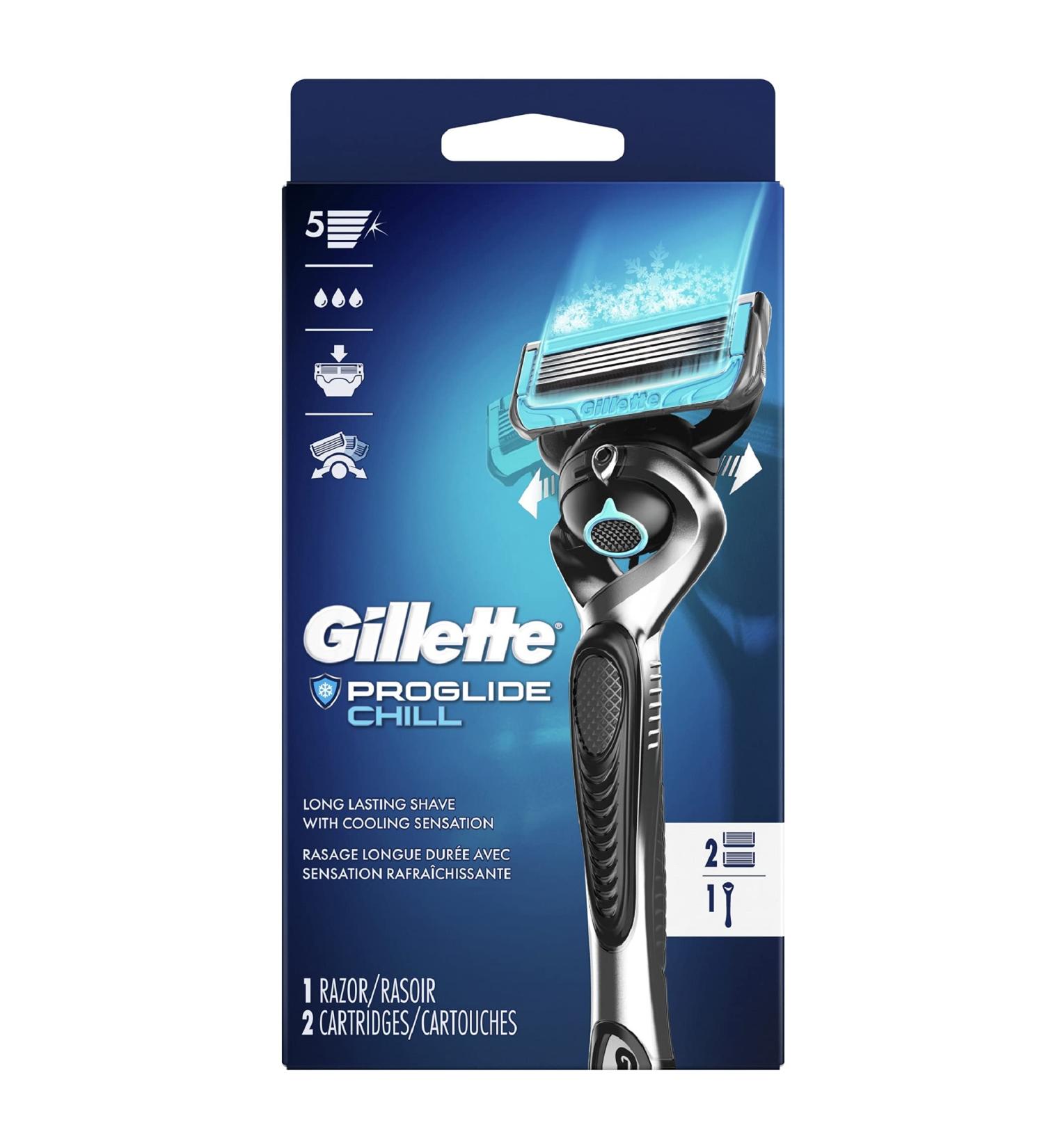Gillette Fusion5 Proshield Chill 1 Razor + 2 Cartridges