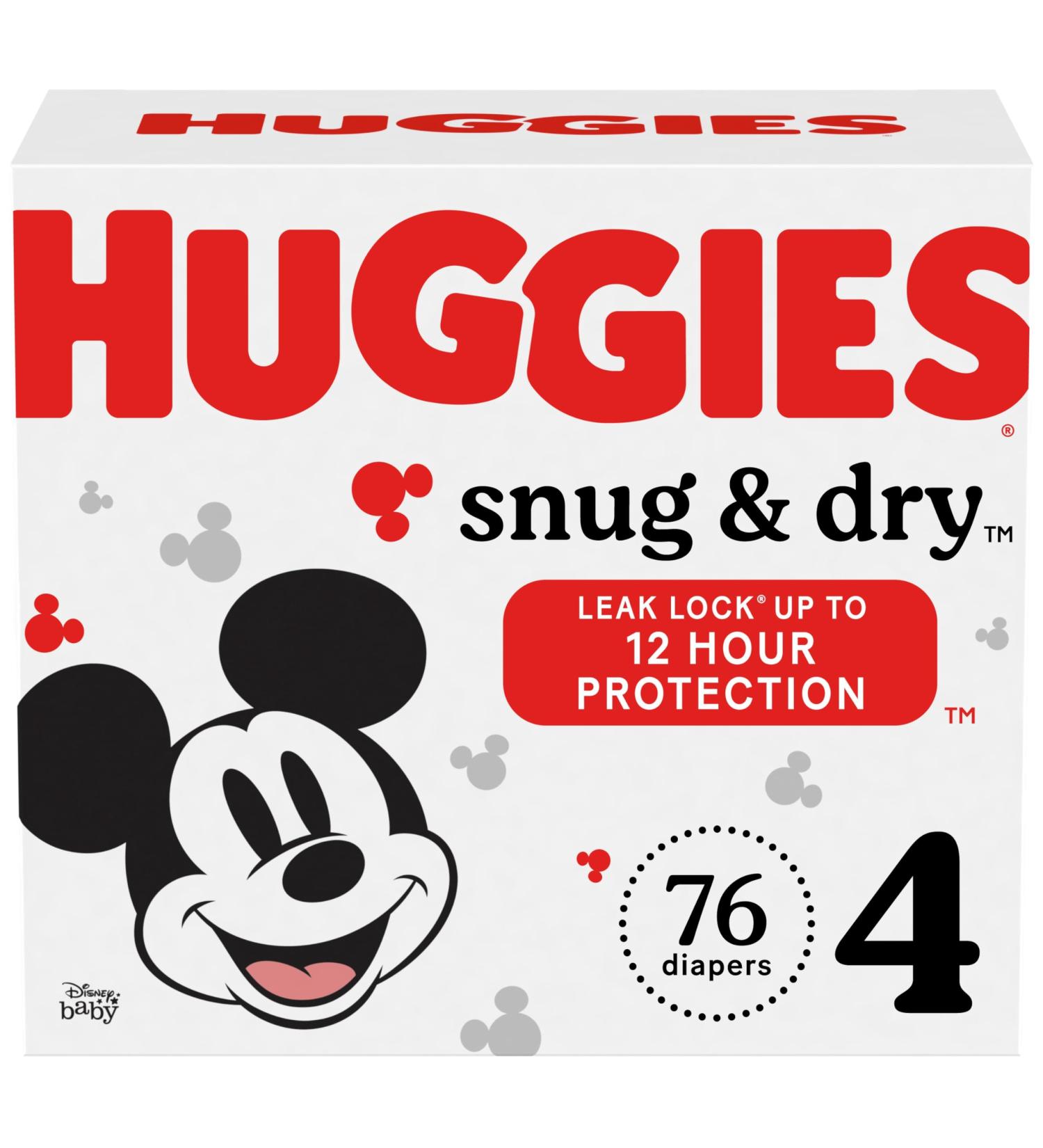 Huggies Snug & Dry Baby Diapers Size 4 Giga Pack 76 Ct - Buy Online on GoSupps.com