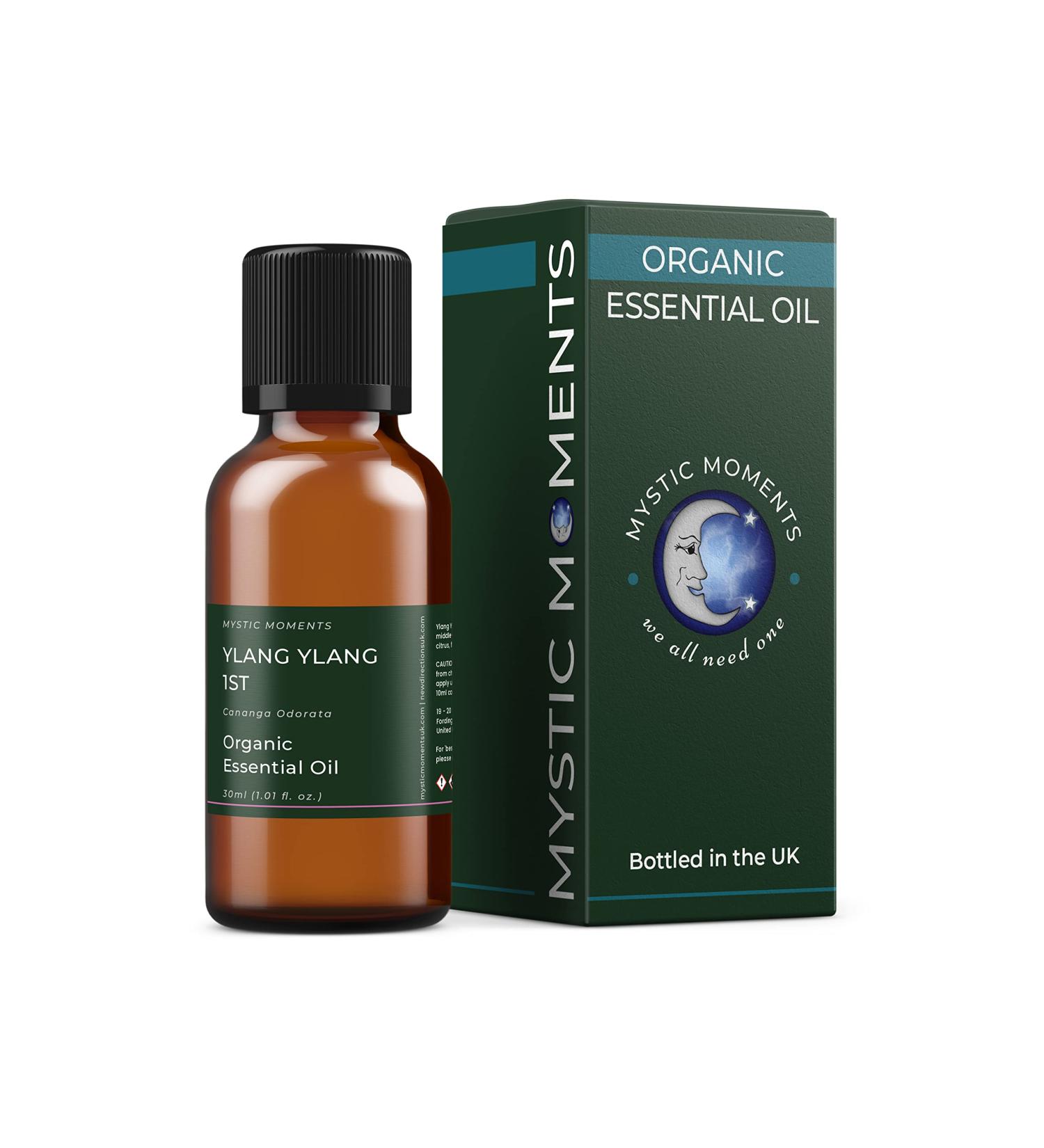 Mystic Moments Ylang-Ylang Oil 30ml | Pure Natural Essential Oil for Diffusers Aromatherapy & Massage | Vegan & Non-GMO - Buy Online on GoSupps.com