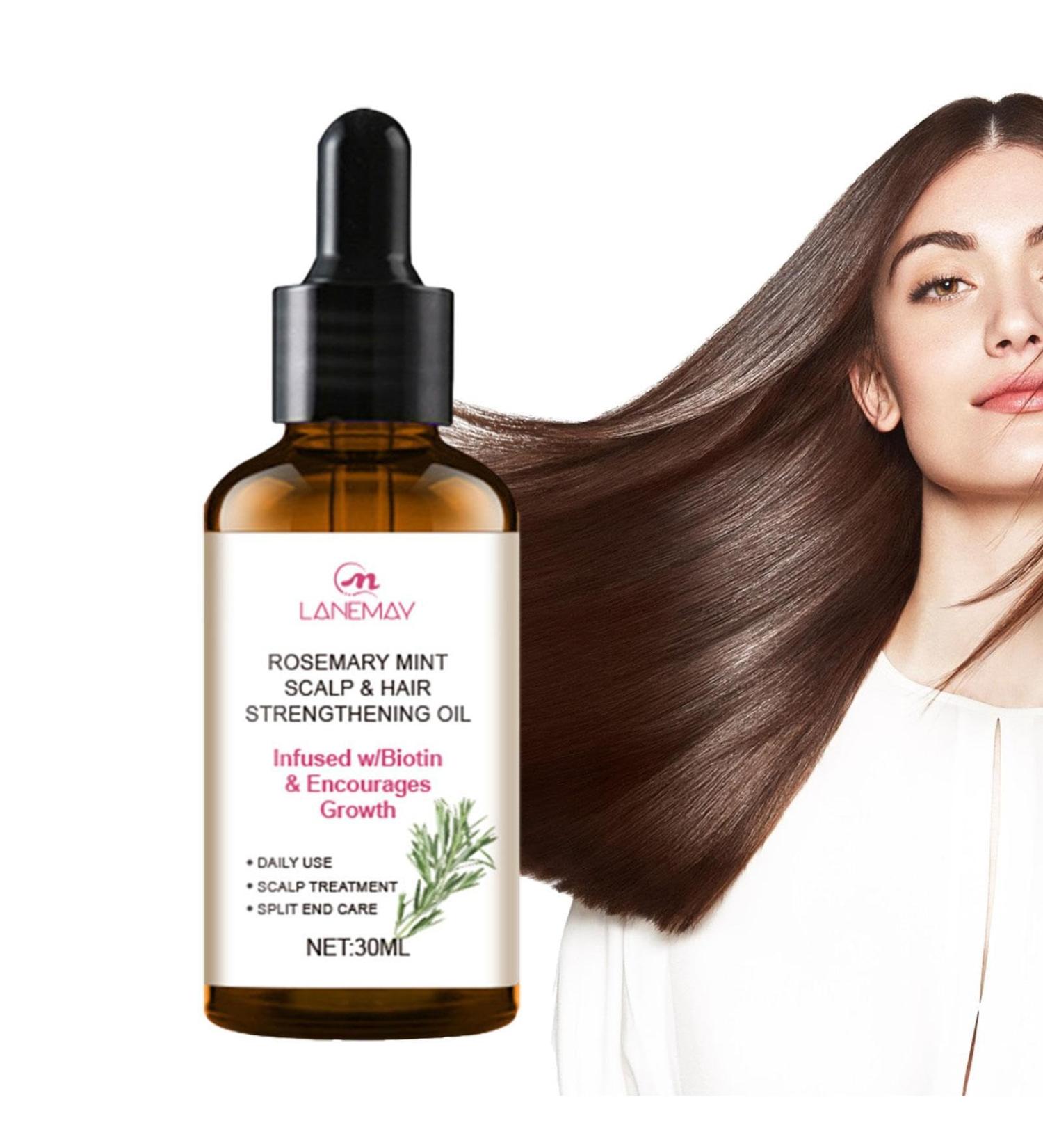 Organic Rosemary Oil for Hair Growth - 30ml Hair Care & Anti-Hair Loss Essential Oil - Buy Online on GoSupps.com