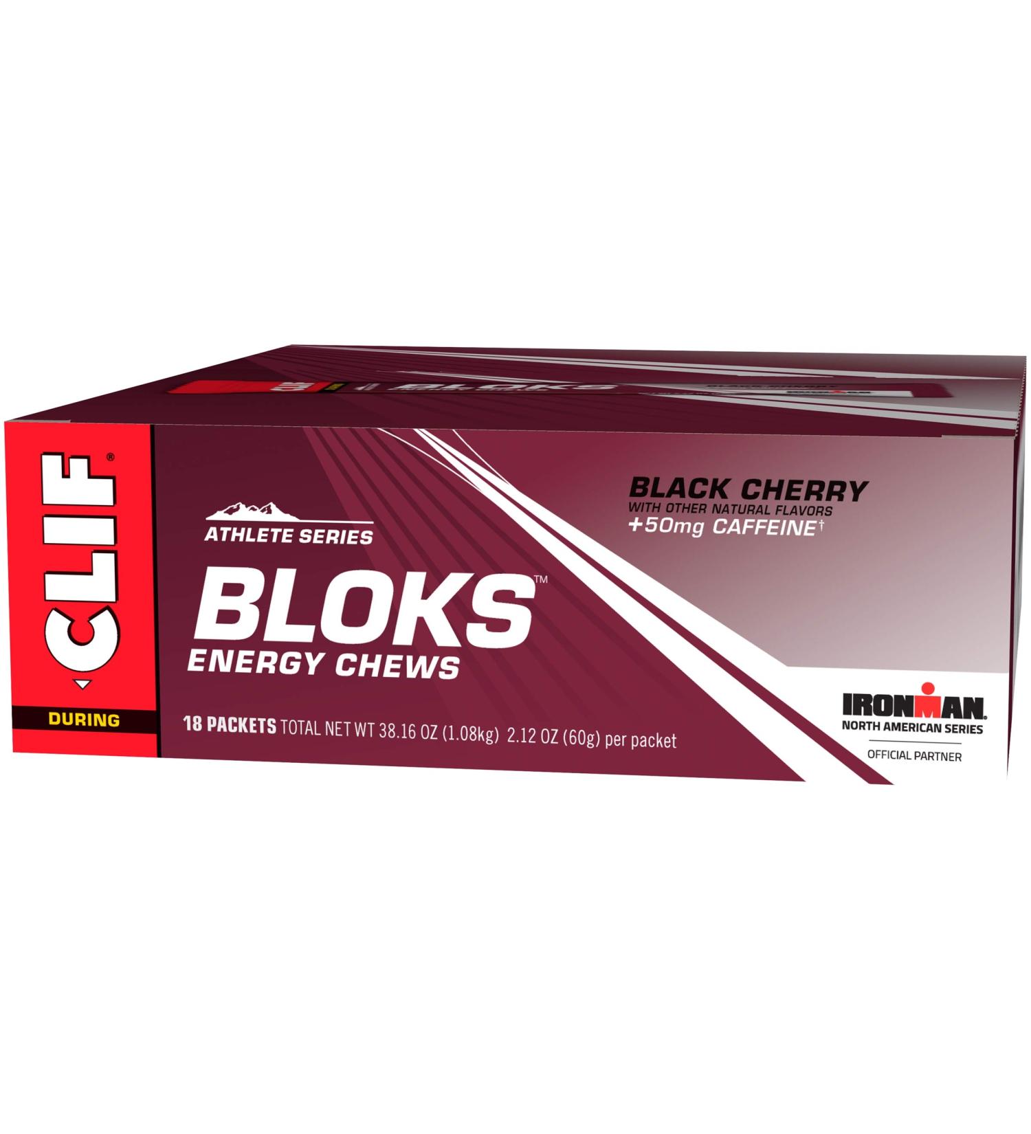 Clif Bloks Black Cherry Caddy 18ct