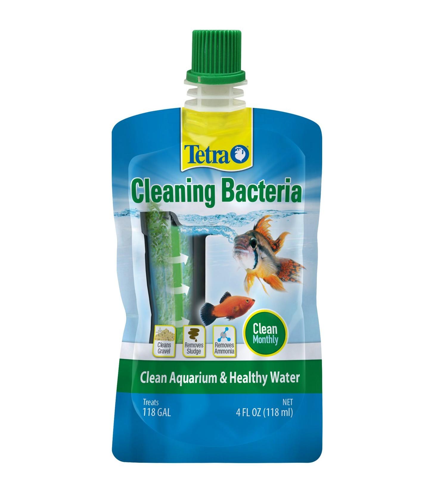 Tetra Cleaning Bacteria 4oz - Promotes Clean Aquariums & Healthy Water - Buy Online on GoSupps.com