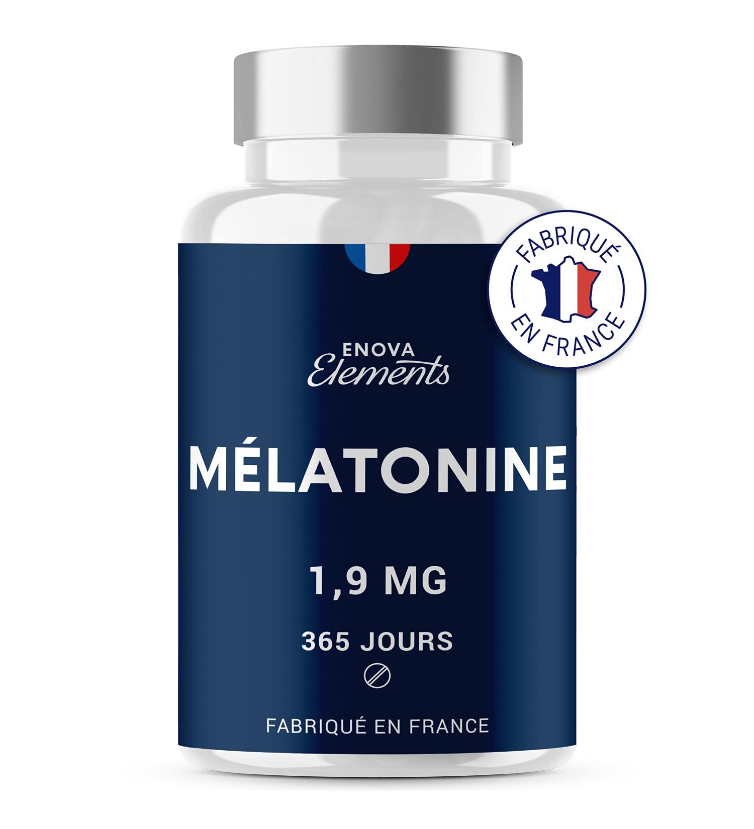 Melatonin 1.9MG - 1 Year Supply 365 Tablets - Sleep Sleep Jetlag - Made in France - Buy Online on GoSupps.com