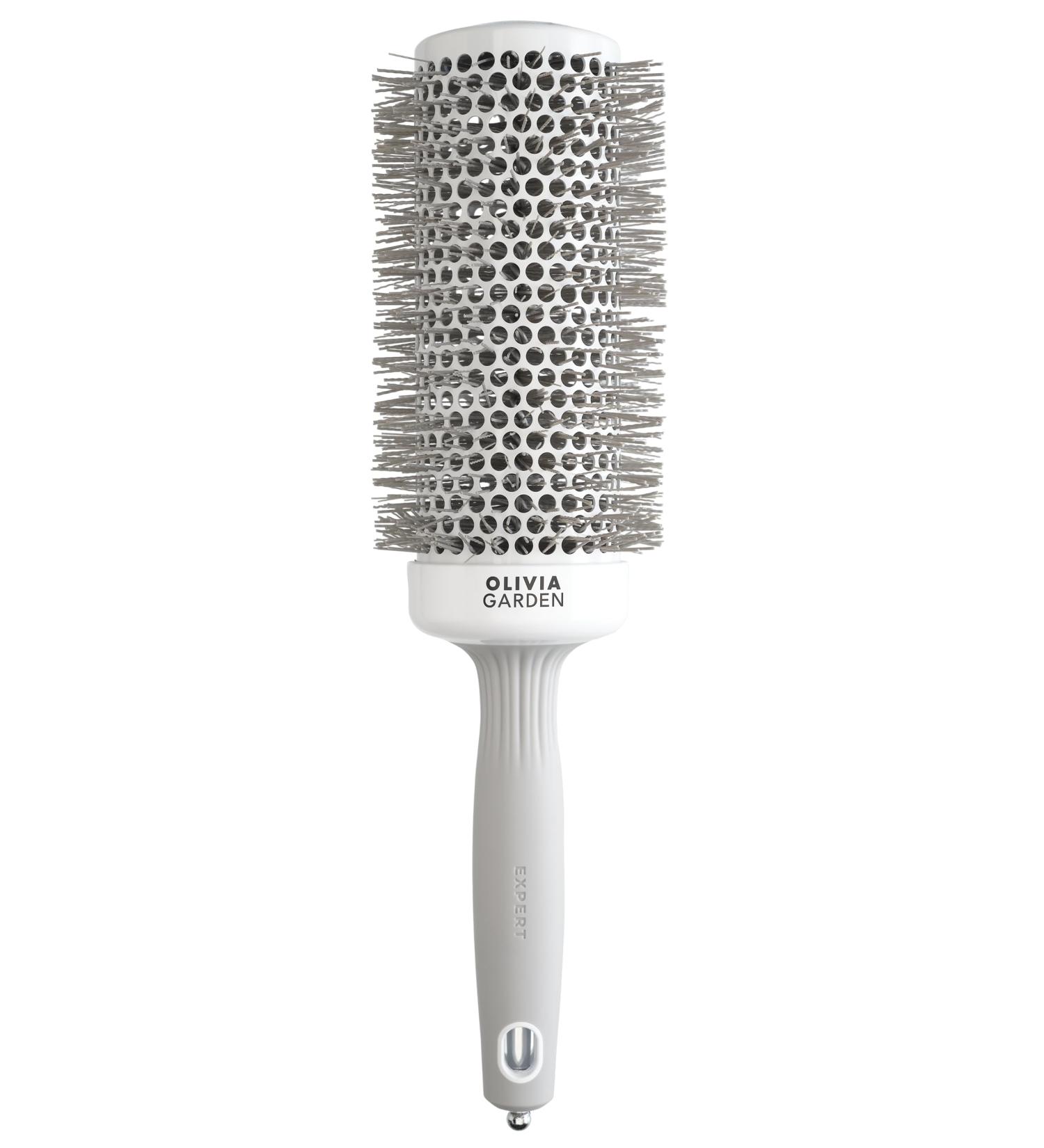 Olivia Garden Expert Blowout Speed Hairbrush - 55 White & Grey for Effortless Styling - International Shipping Available - Buy Online on GoSupps.com