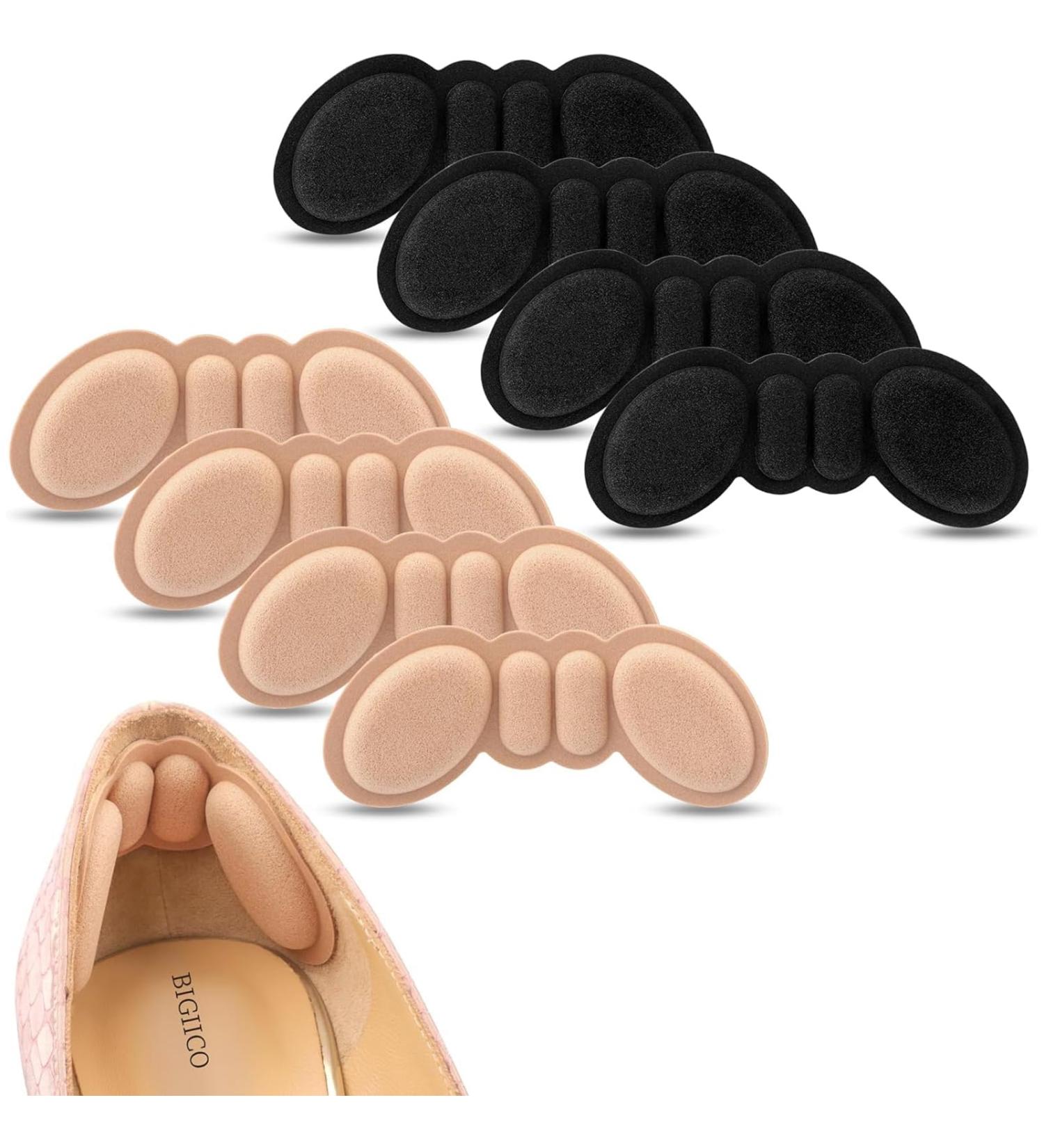 Heel Pads for Shoes - 4 Pairs Foamed Cotton Cushions for Pain Relief & Better Fit | Shop Now for Enhanced Comfort - NXK47 - Buy Online on GoSupps.com