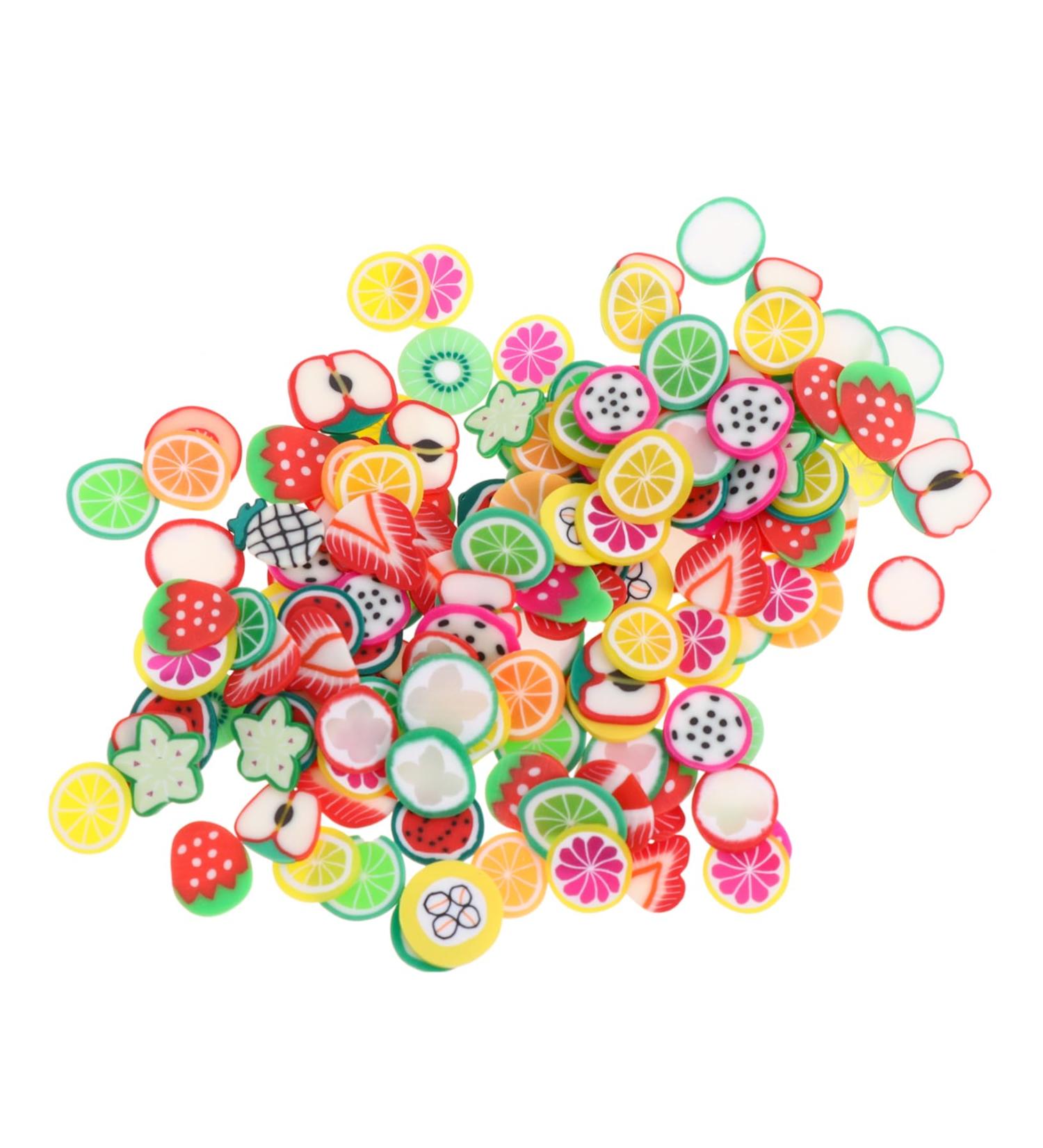 Housoutil 12 Packs Nail Art Polymer Clay Decor Fruit 3d Polymer Nail Slice Appliques Embellishments Resin Fillers Nail Art Craft Diy Nail Art Slices Nail Art Marking Kit 11X7cmx3pcs Colorfulx3pcs - Buy Online on GoSupps.com