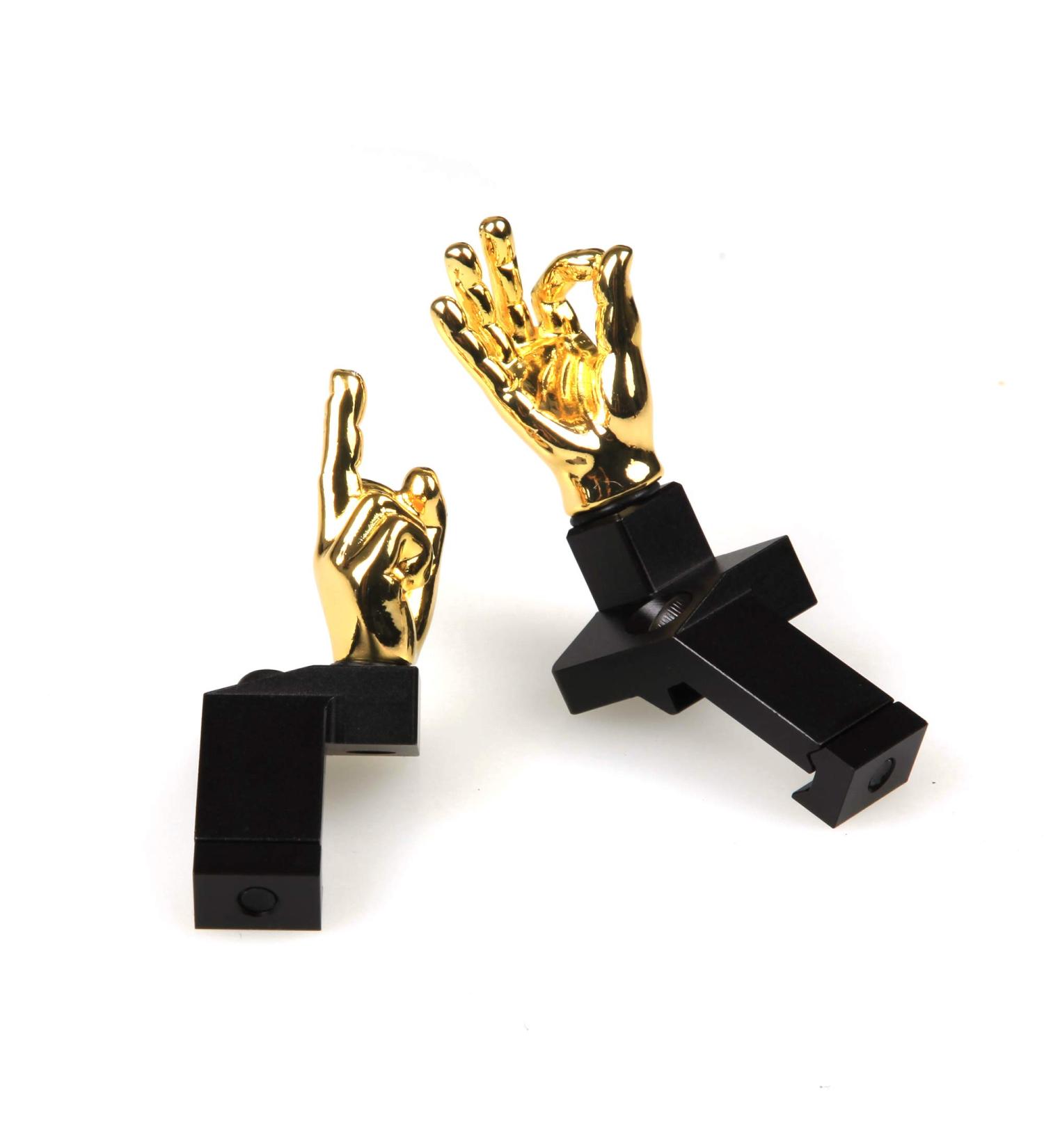 Stinger Novelty Finger Sight Set - 45 Degree Gloss Gold Iron Sights for Picatinny Rail and Weaver | Front and Rear BUIS Set - Buy Online on GoSupps.com