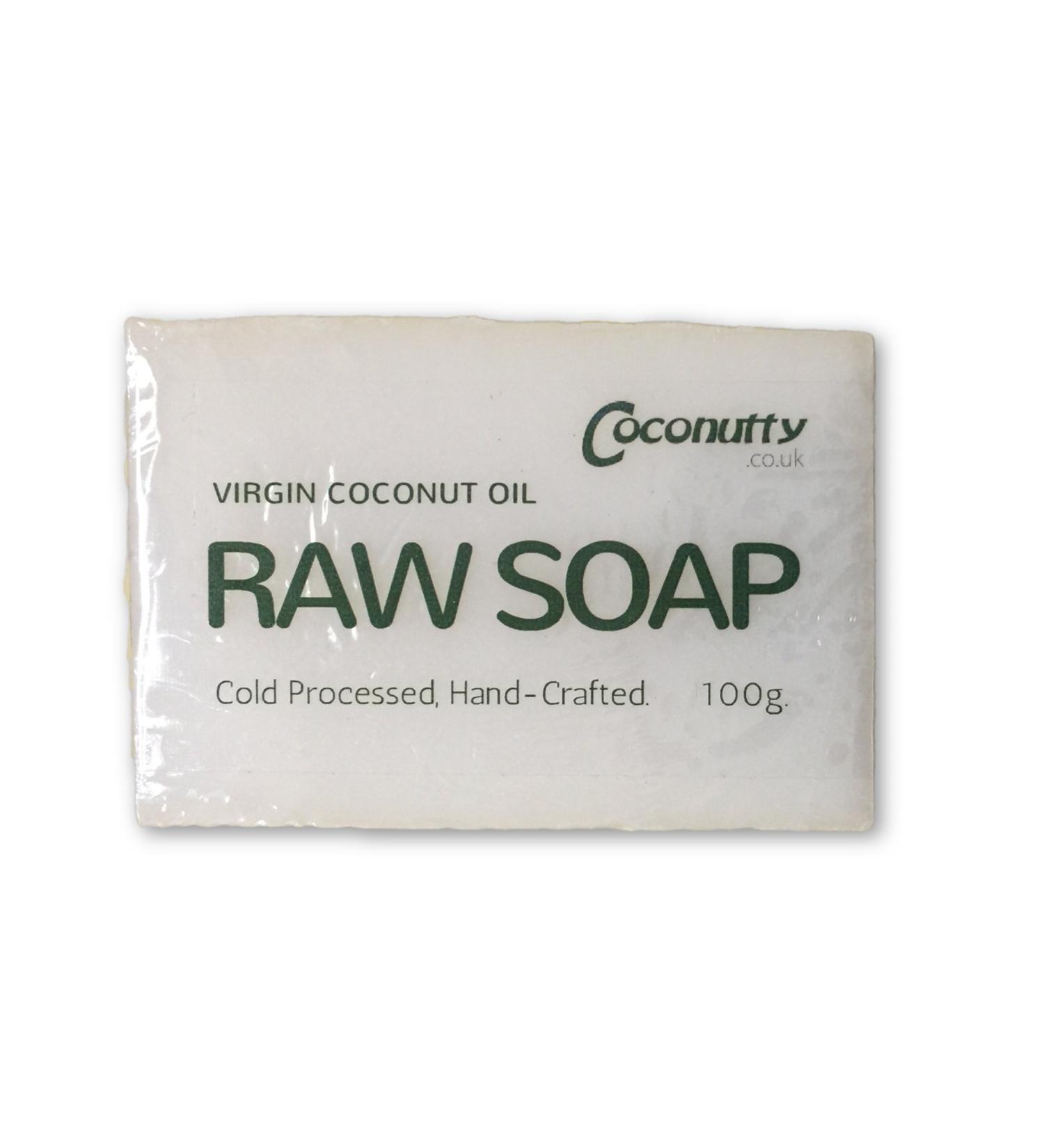 Virgin Coconut Oil Raw Soap Bar 100g Cold Processed Hand Made - Buy Online on GoSupps.com