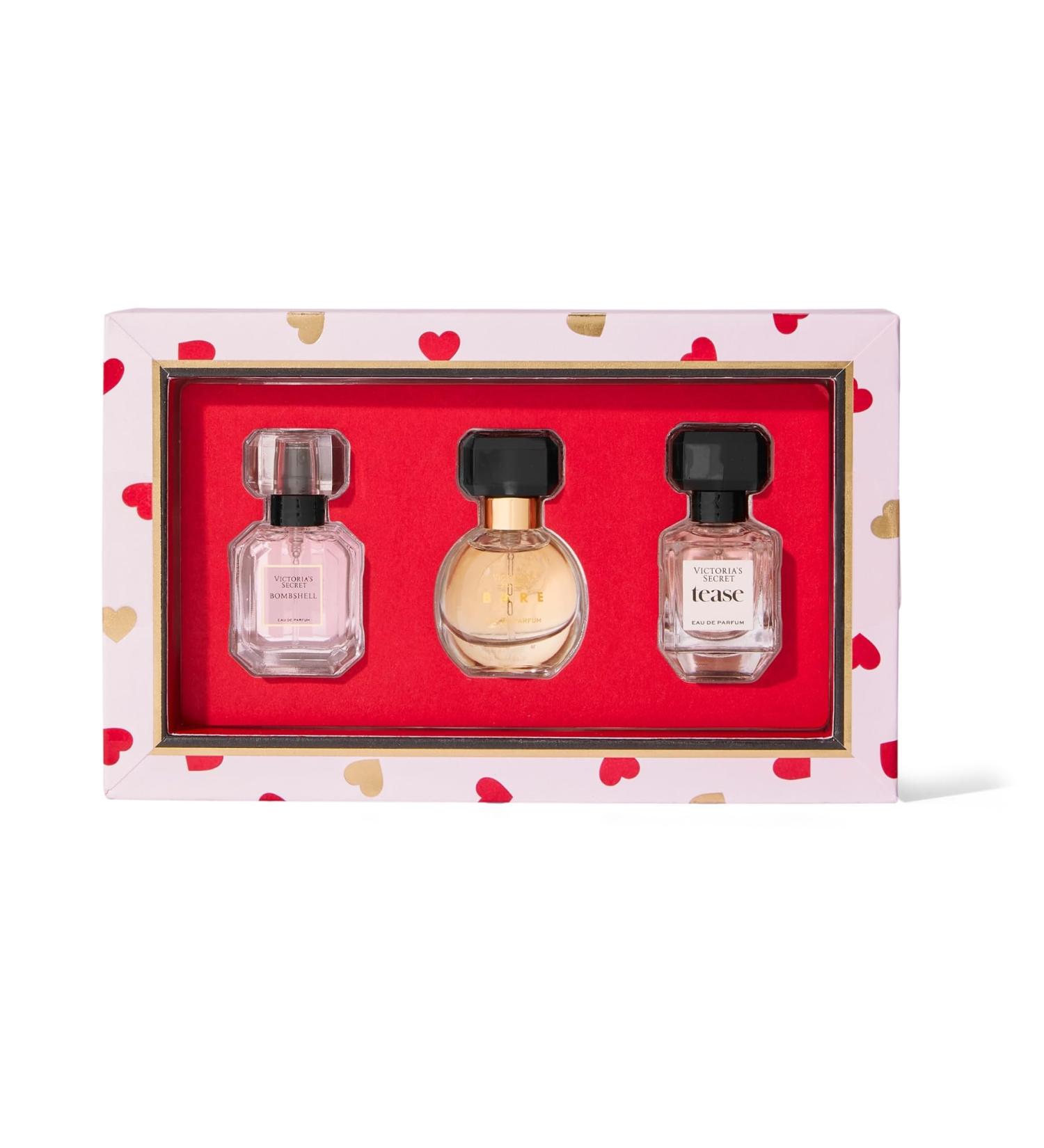 Victoria's Secret Deluxe Mini Fragrance Trio Eau de Parfume Giftset for Women Includes Bombshell Bare and Tease Perfumes Assorted - Buy Online on GoSupps.com