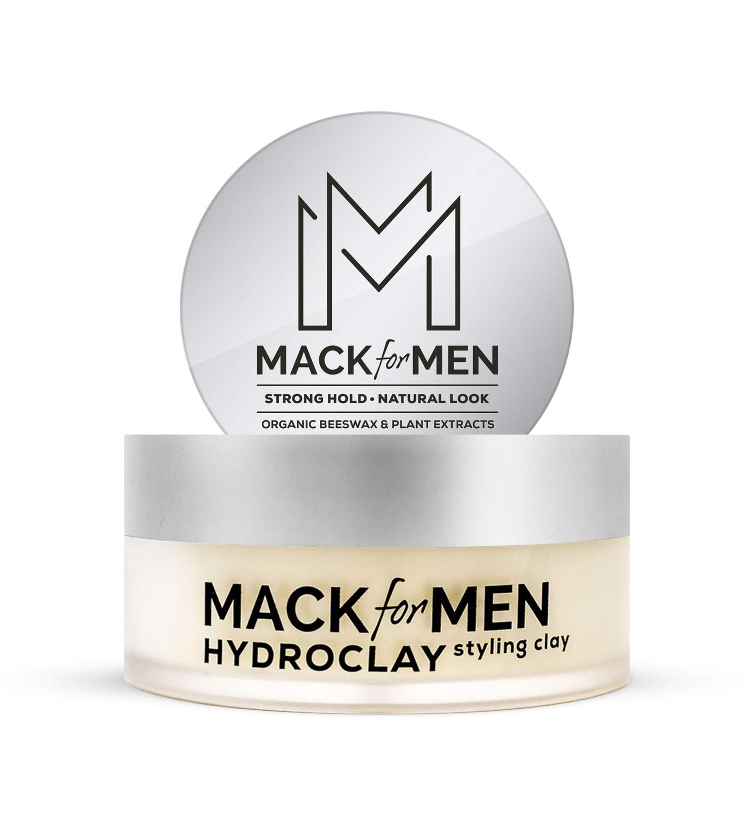 Mack for Men HydroClay Premium Hair Clay with Organic Beeswax - 2.5 oz - Buy Online on GoSupps.com