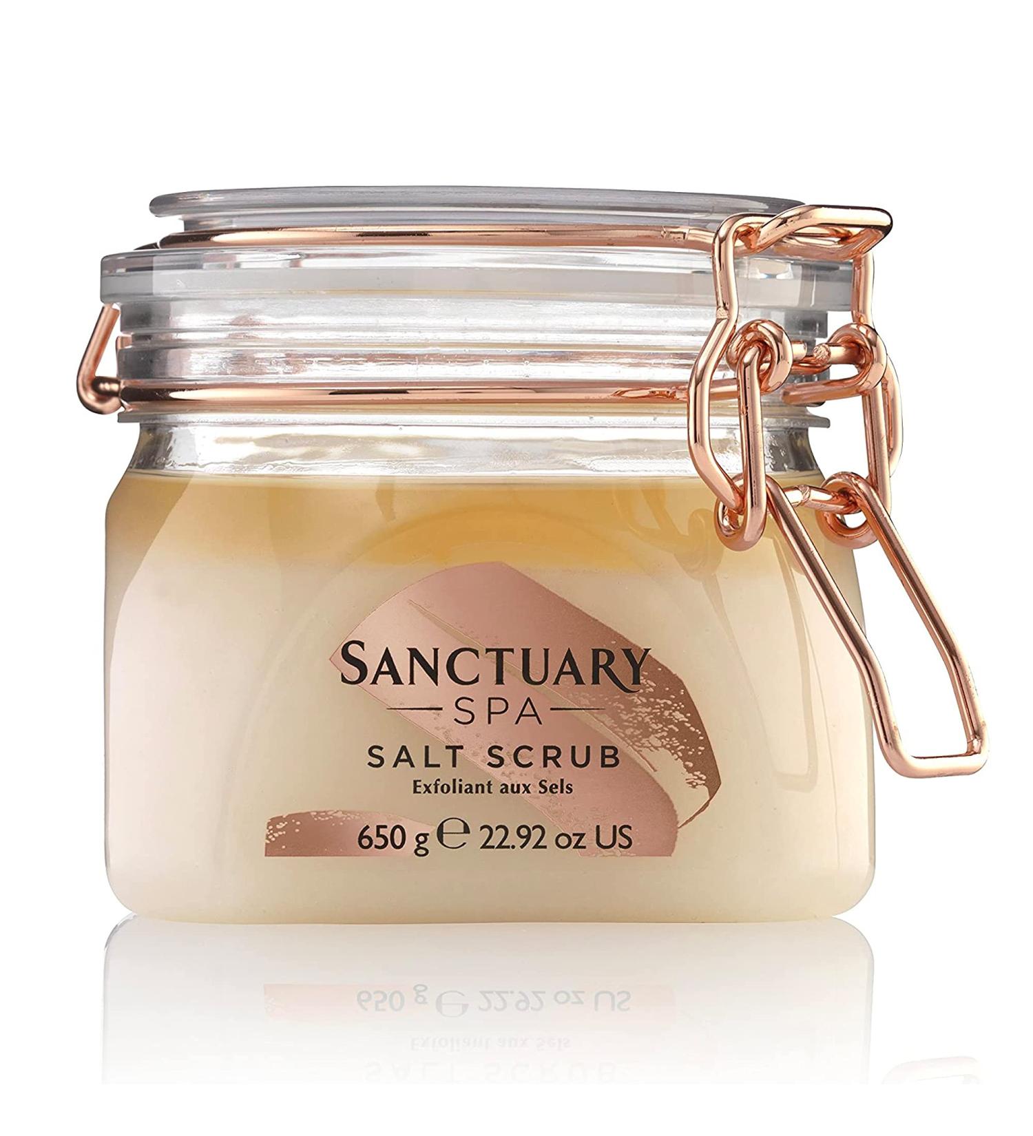 Sanctuary Spa Salt Body Scrub with Dead Sea Salt & Natural Oils - 650g (Pack of 1) | Vegan & Cruelty-Free - Buy Online on GoSupps.com