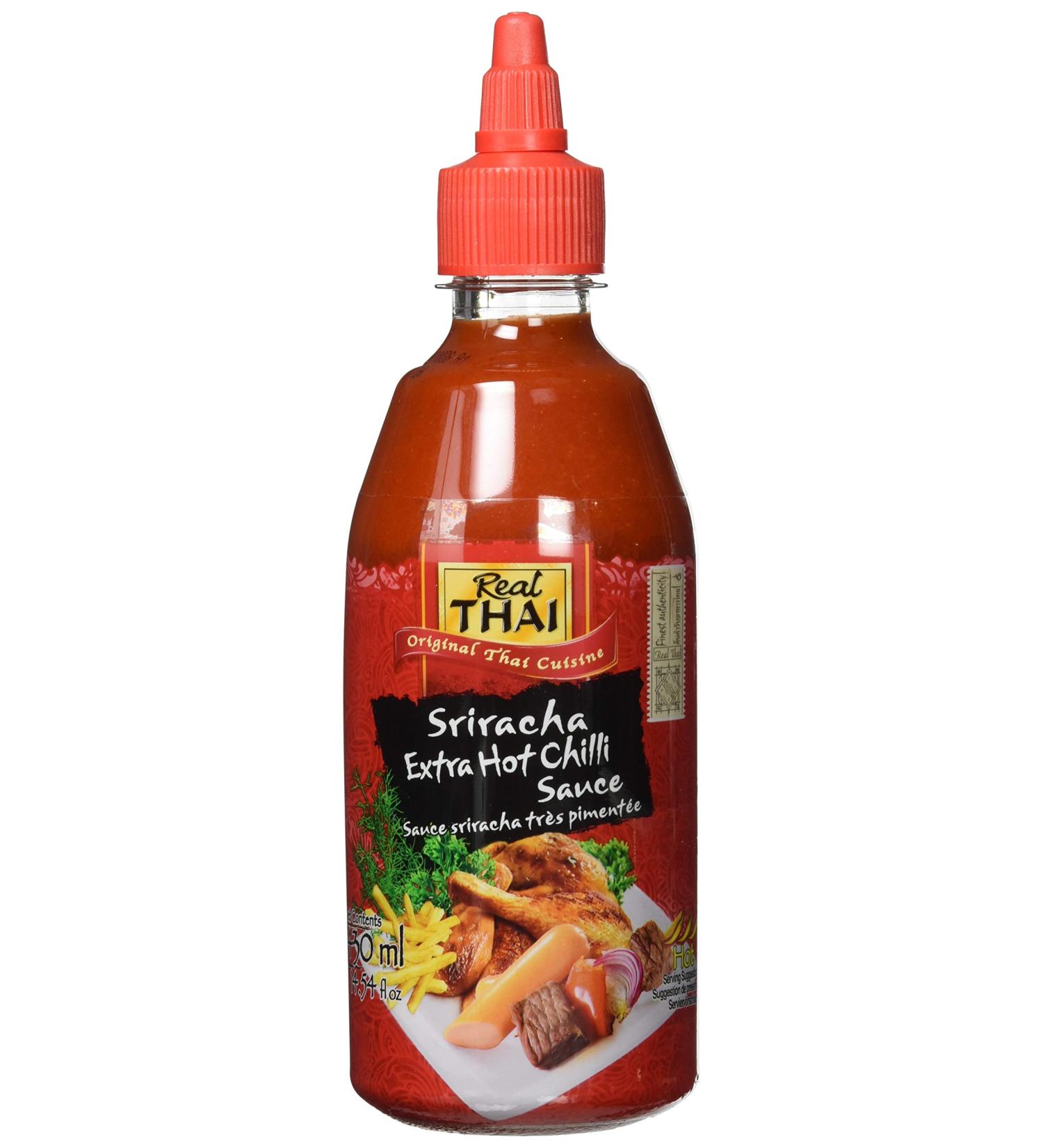 Real Thai Sriracha Extra Hot Chili Sauce - 430ml | Authentic Spicy Flavor for International Shipping - Buy Online on GoSupps.com