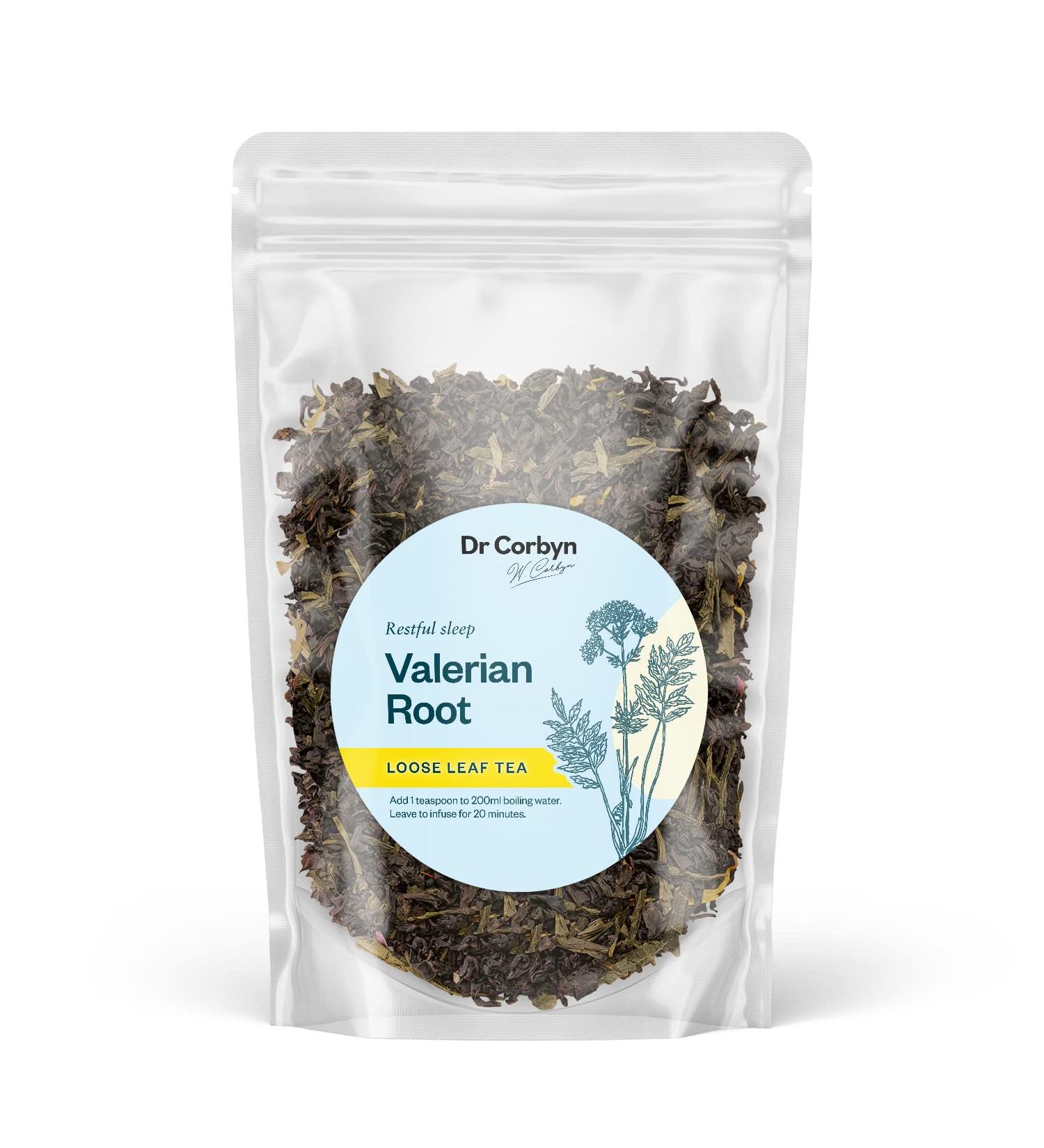 Dr Corbyn Valerian Root Loose Leaf Tea 500g - Calming Herbal Infusion - Buy Online on GoSupps.com