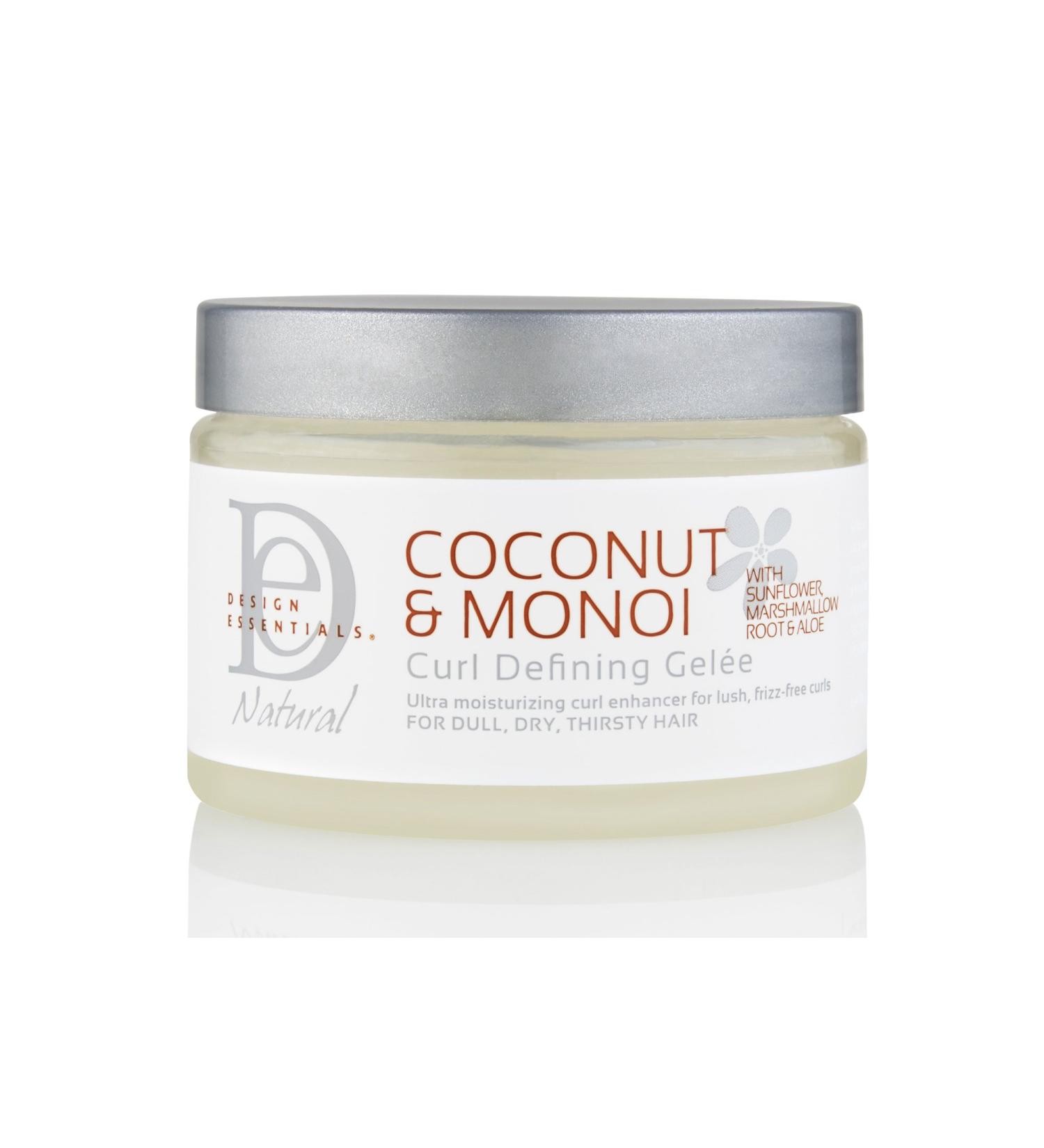Design Essentials Coconut & Monoi Curl Defining Gelee 12oz - Sunflower, Marshmallow Root & Aloe | Natural Styling Gel - Buy Online on GoSupps.com
