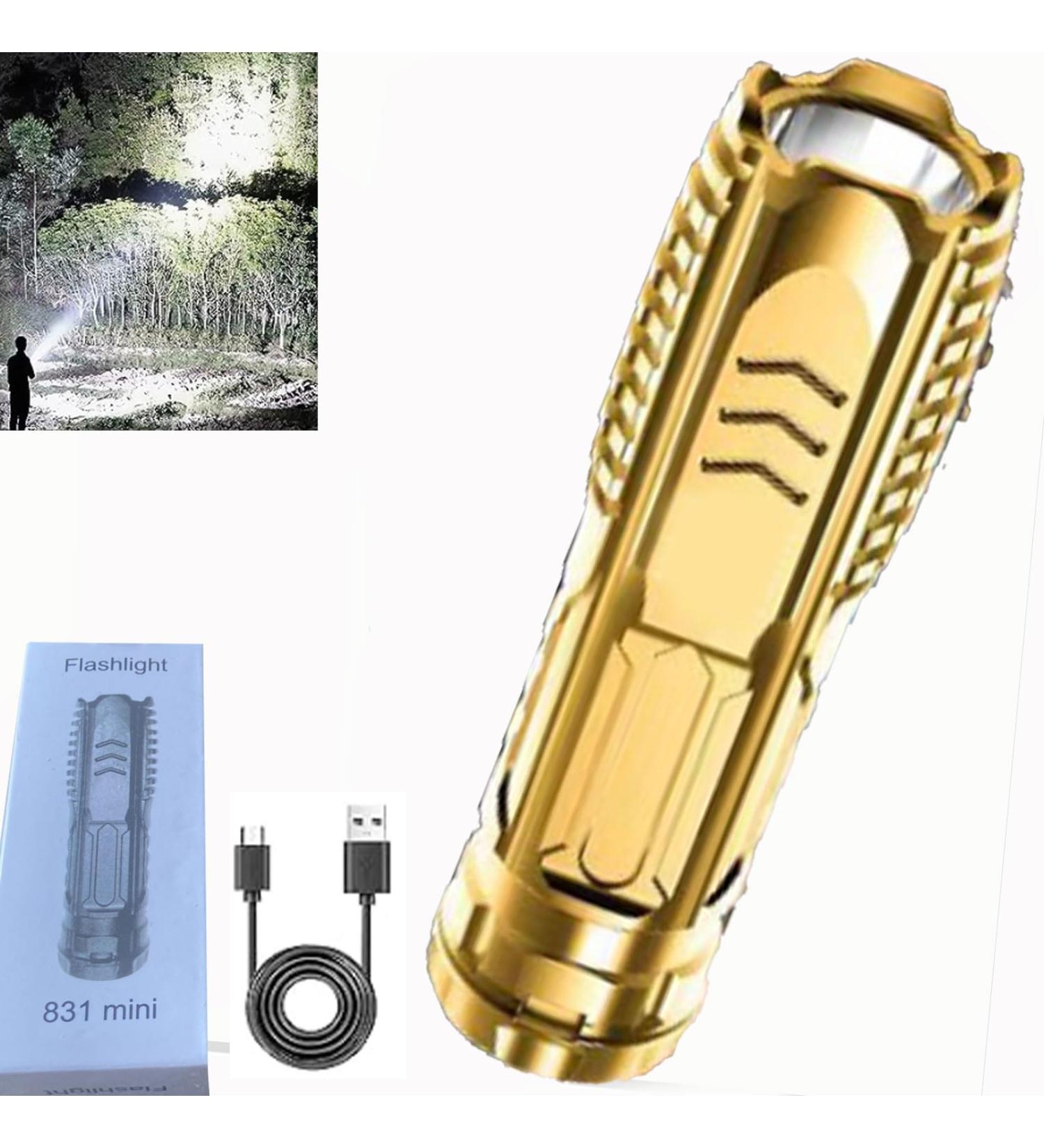 Jhbsou Zunila Flashlight Adozza Flashlight Multifunctional Rechargeable Flashlight 2024 New Charger and Flashlight 2 in 1 Mini Portable USB Super Bright 3 Modes Waterproof Flashlight (Gold) - Buy Online on GoSupps.com