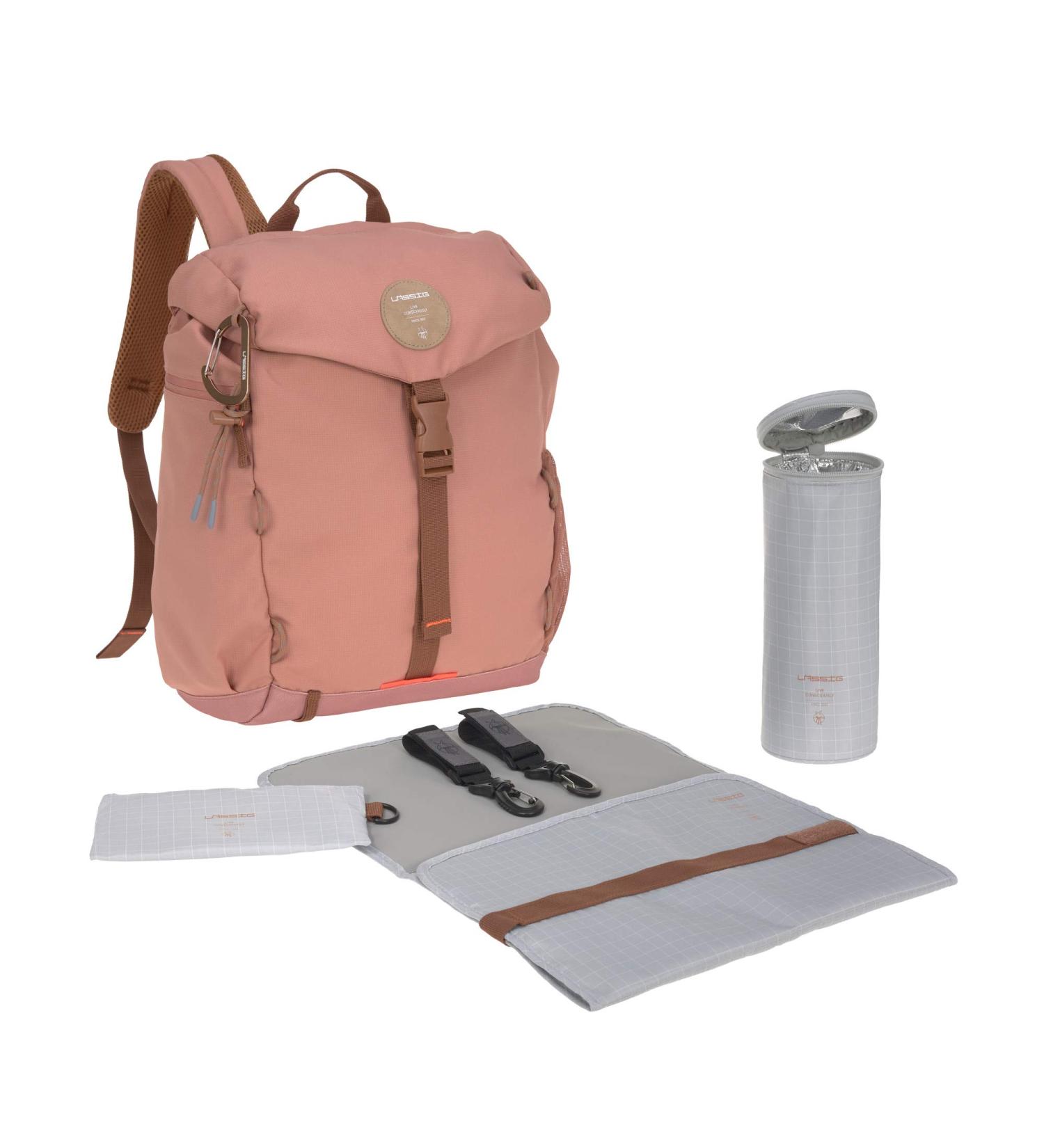 Casual Baby Diaper Backpack with Diaper Pad Stroller Attachment & Bottle Warmer - Water Repellent Outdoor Bag - 1 Pack - Buy Online on GoSupps.com