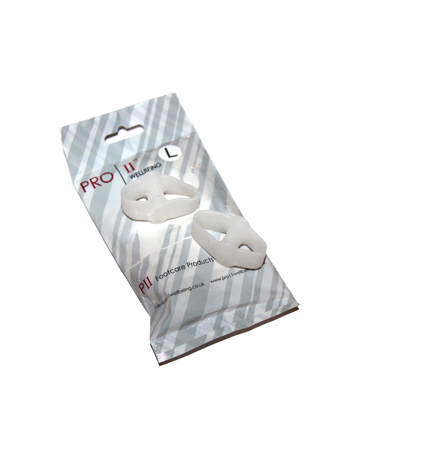 1 pair of Pro11 Gel Toe Separators / Toe Spreaders / Alignment Pads (Middle Toes)