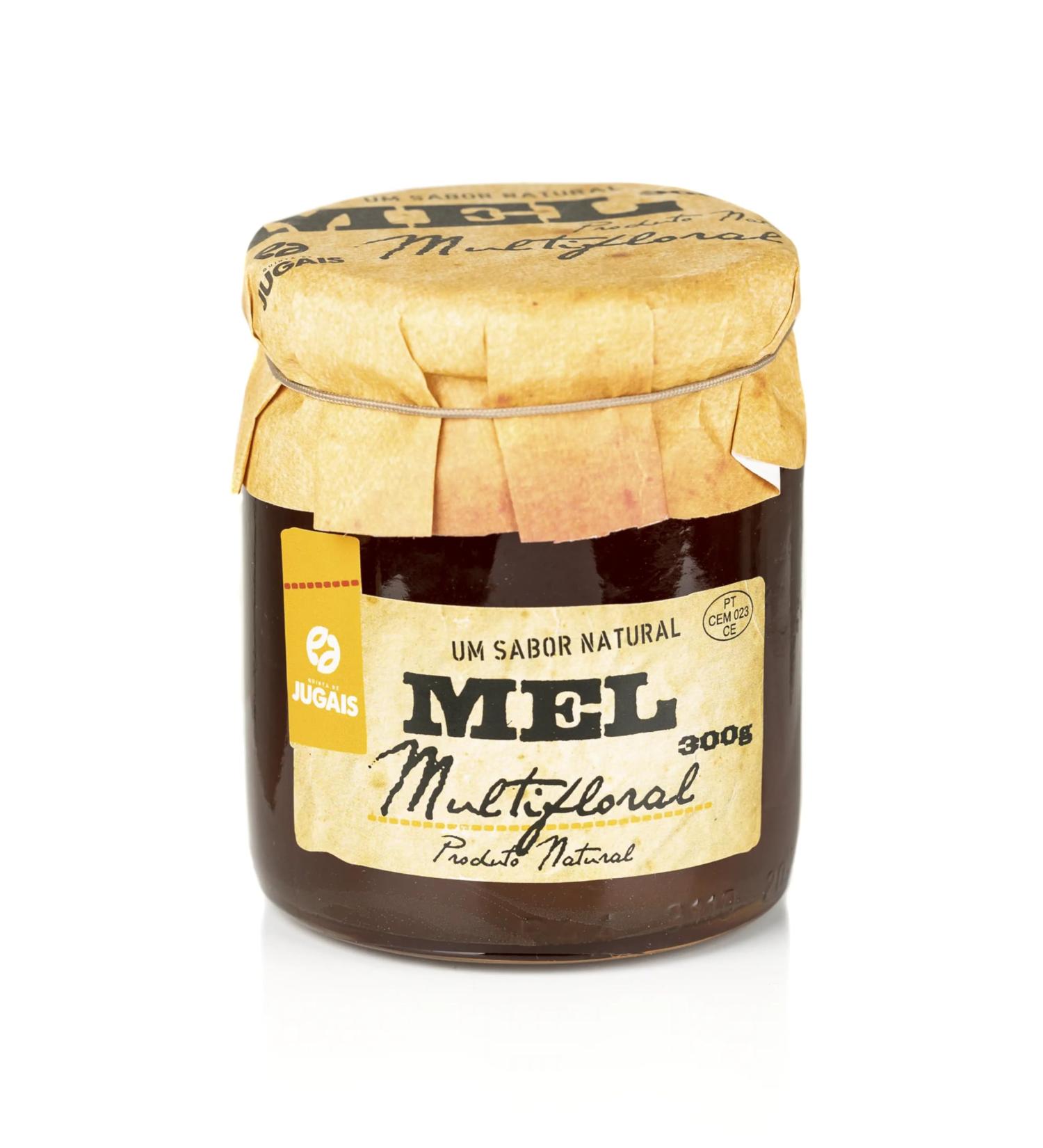 Multifloral Honey - 300 g jar - Based on the purest floral species - Ideal for desserts and breakfasts - 100% natural product - Portuguese gourmet product - Buy Online on GoSupps.com