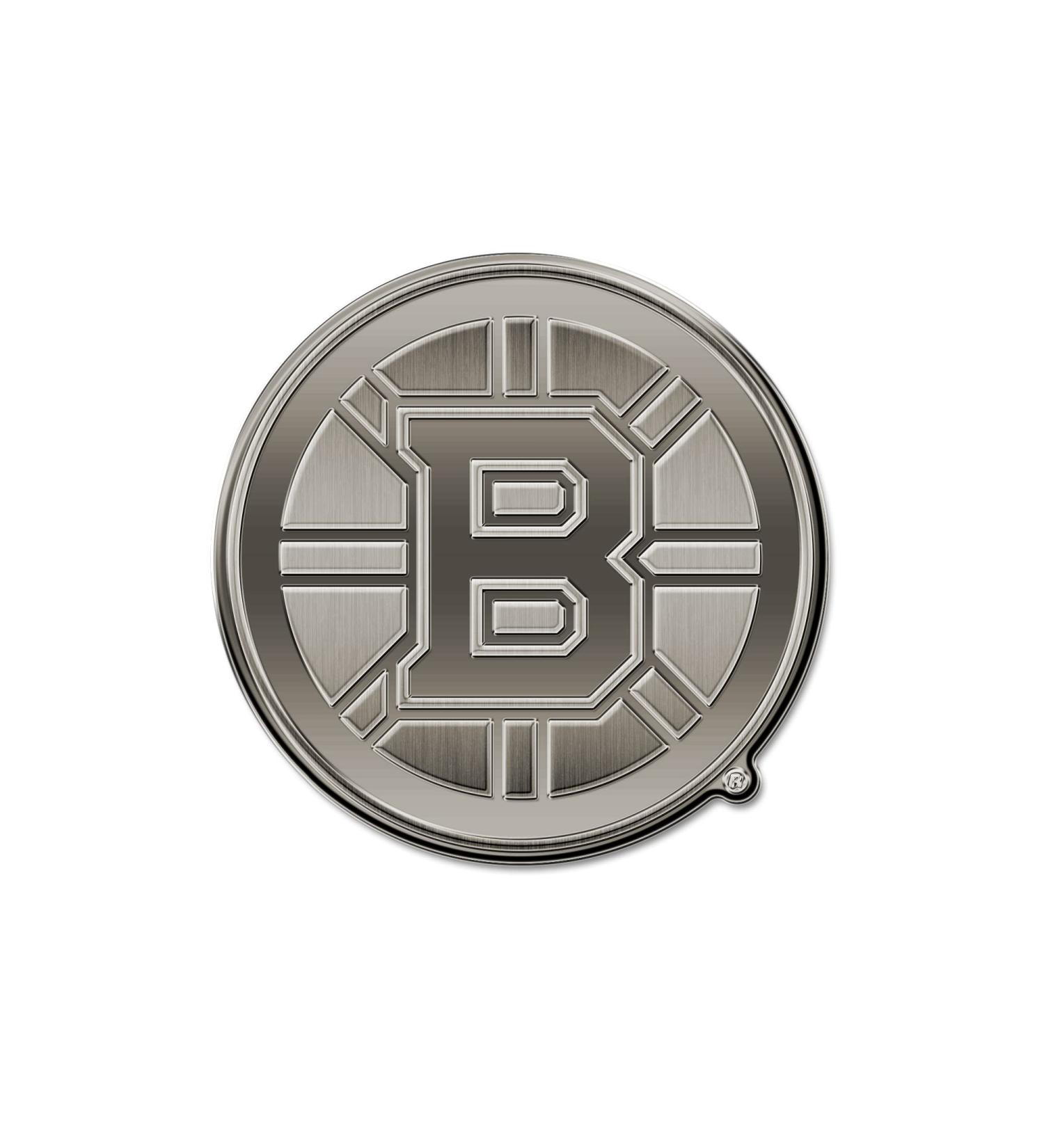 Rico Industries NHL Boston Bruins Antique Nickel Auto Emblem - Officially Licensed Hockey Fan Accessory - Buy Online on GoSupps.com