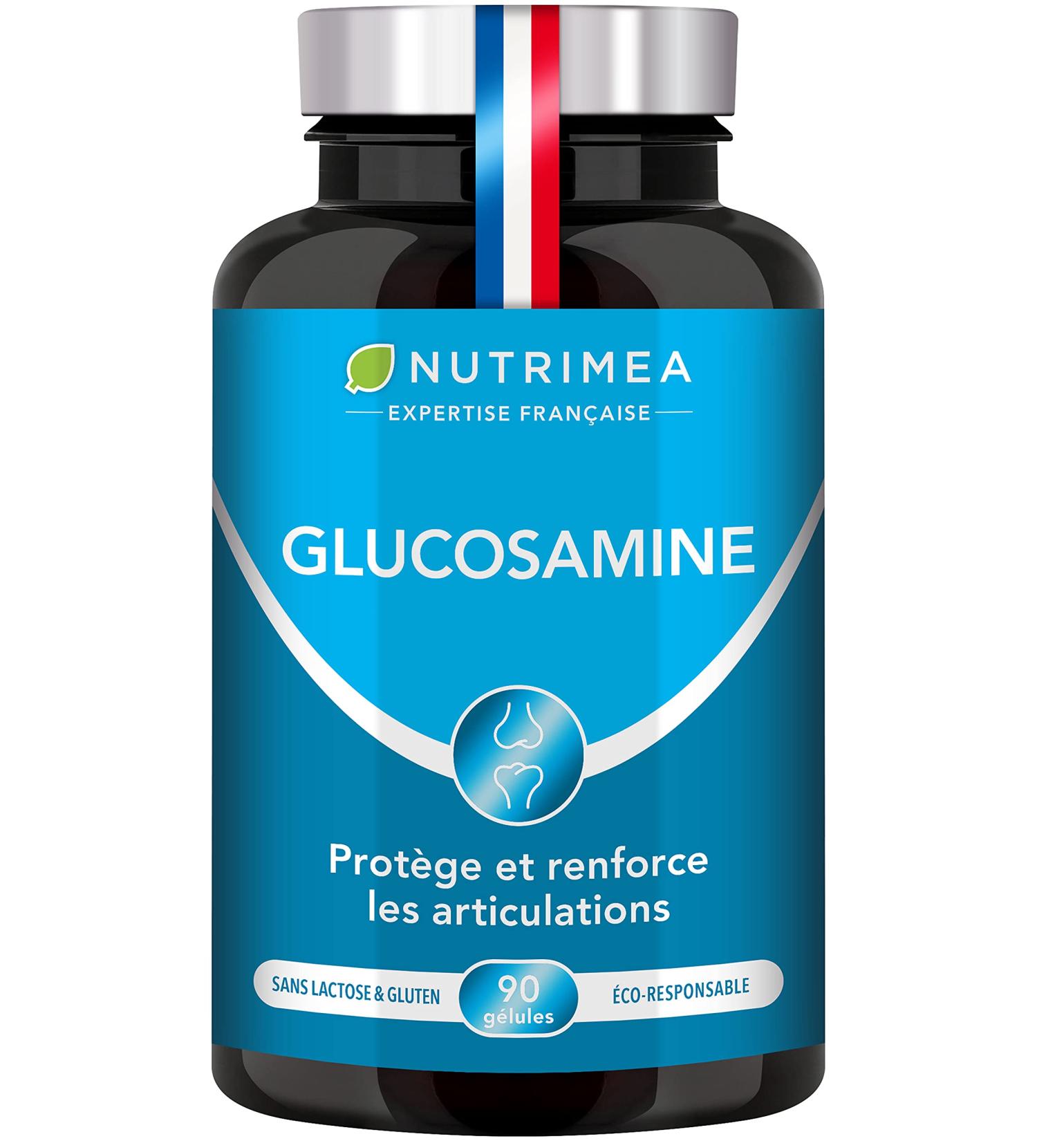 Glucosamine Chondroitin - Joint Complex with MSM & Manganese - Against Joint Pain Osteoarthritis Tendonitis - Cartilage Reconstitution - 90 Vegetable Capsules - Made in France - Buy Online on GoSupps.com