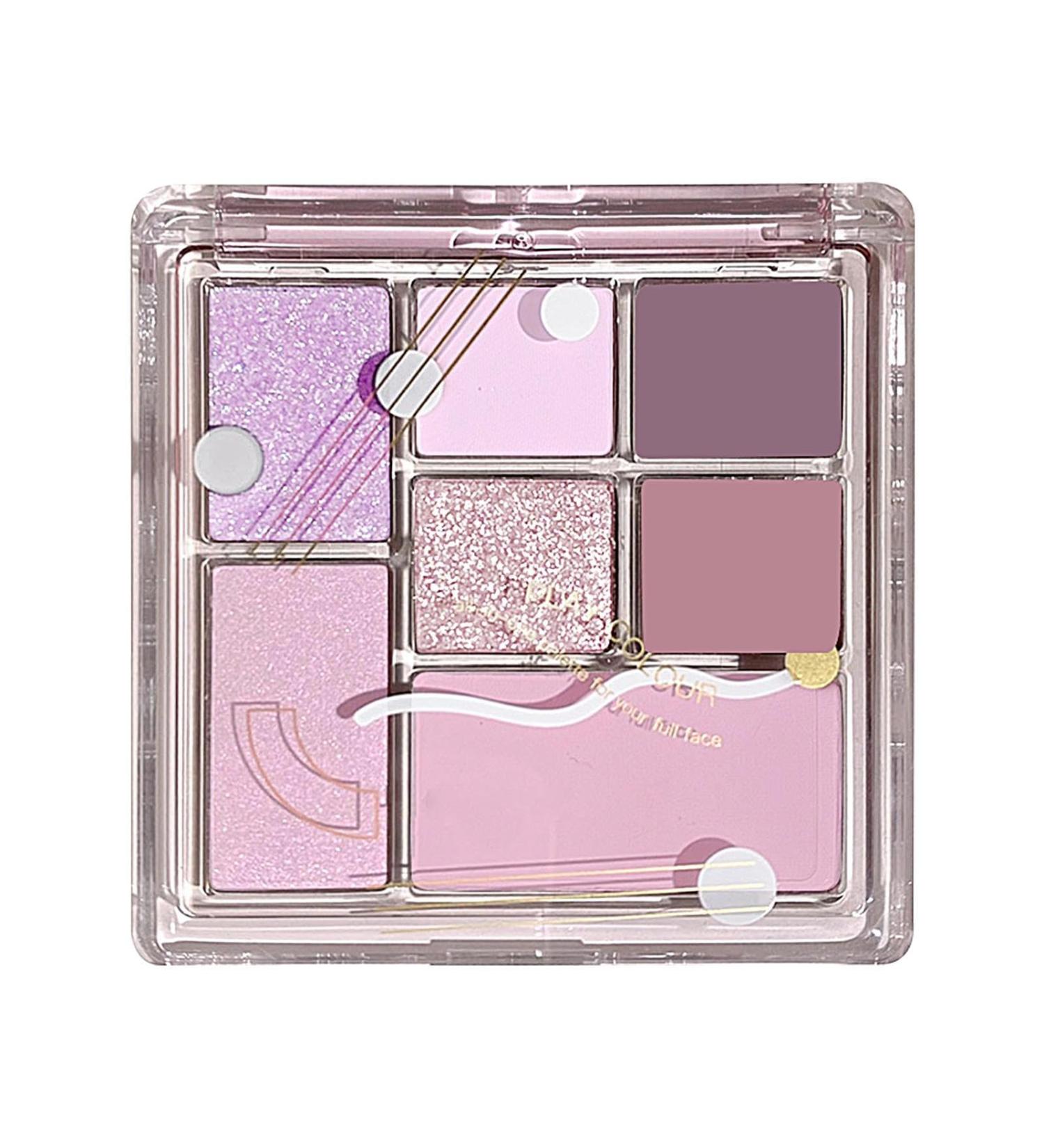 Eyeshadow Palette for Women - 7 Colors Blendable Bright Makeup Palette | Professional Vibrant Colors Shades Cosmetics Compact Waterproof Glitter Makeup Palette for Blendable Bright Makeup Shakven Streamer Iris No. 19 - Buy Online on GoSupps.com