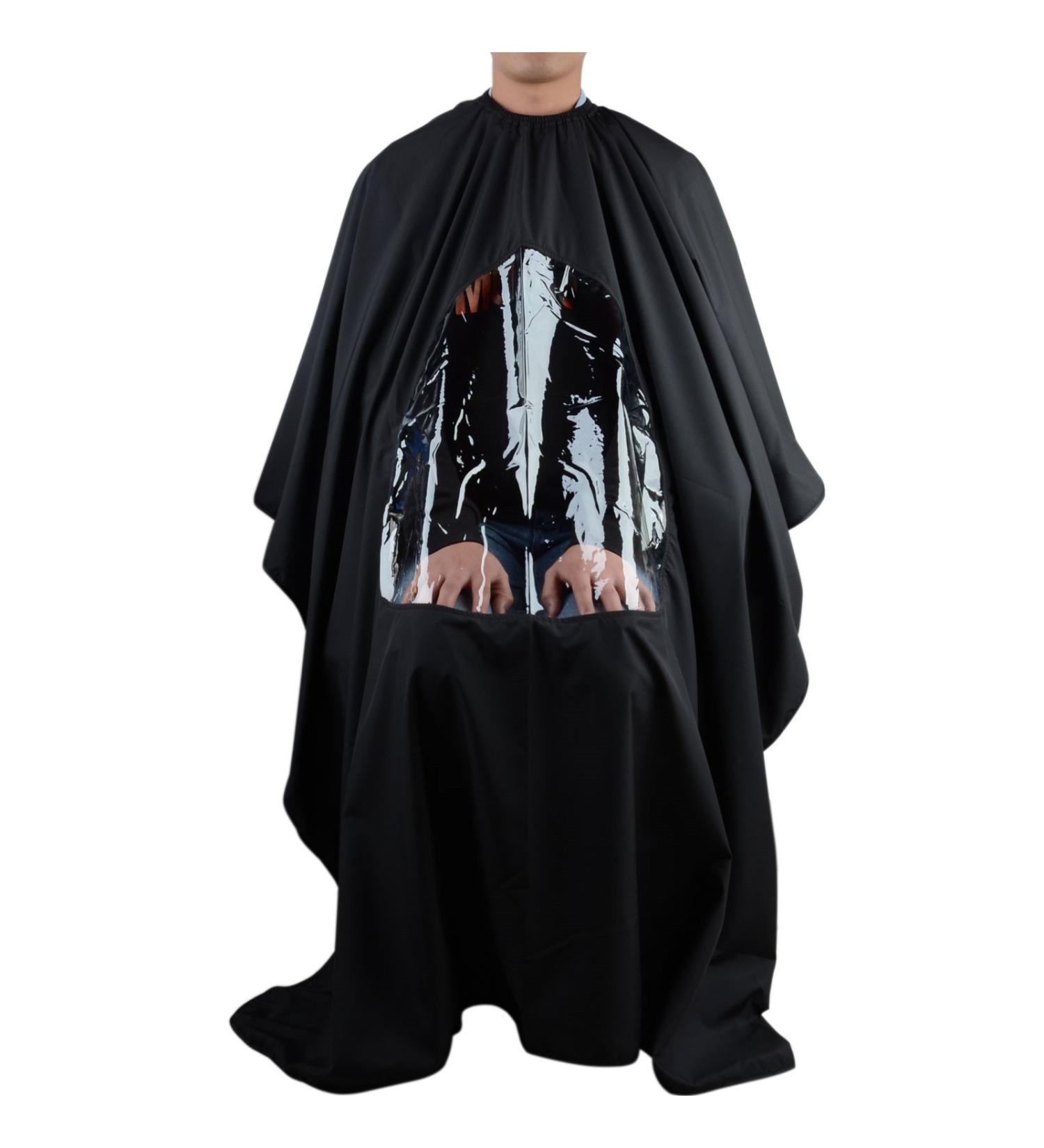 Hair Cutting Gown Cape with Viewing Window | Professional Stylist Barber Cape 57x47 for Haircuts - Shop Internationally - Buy Online on GoSupps.com