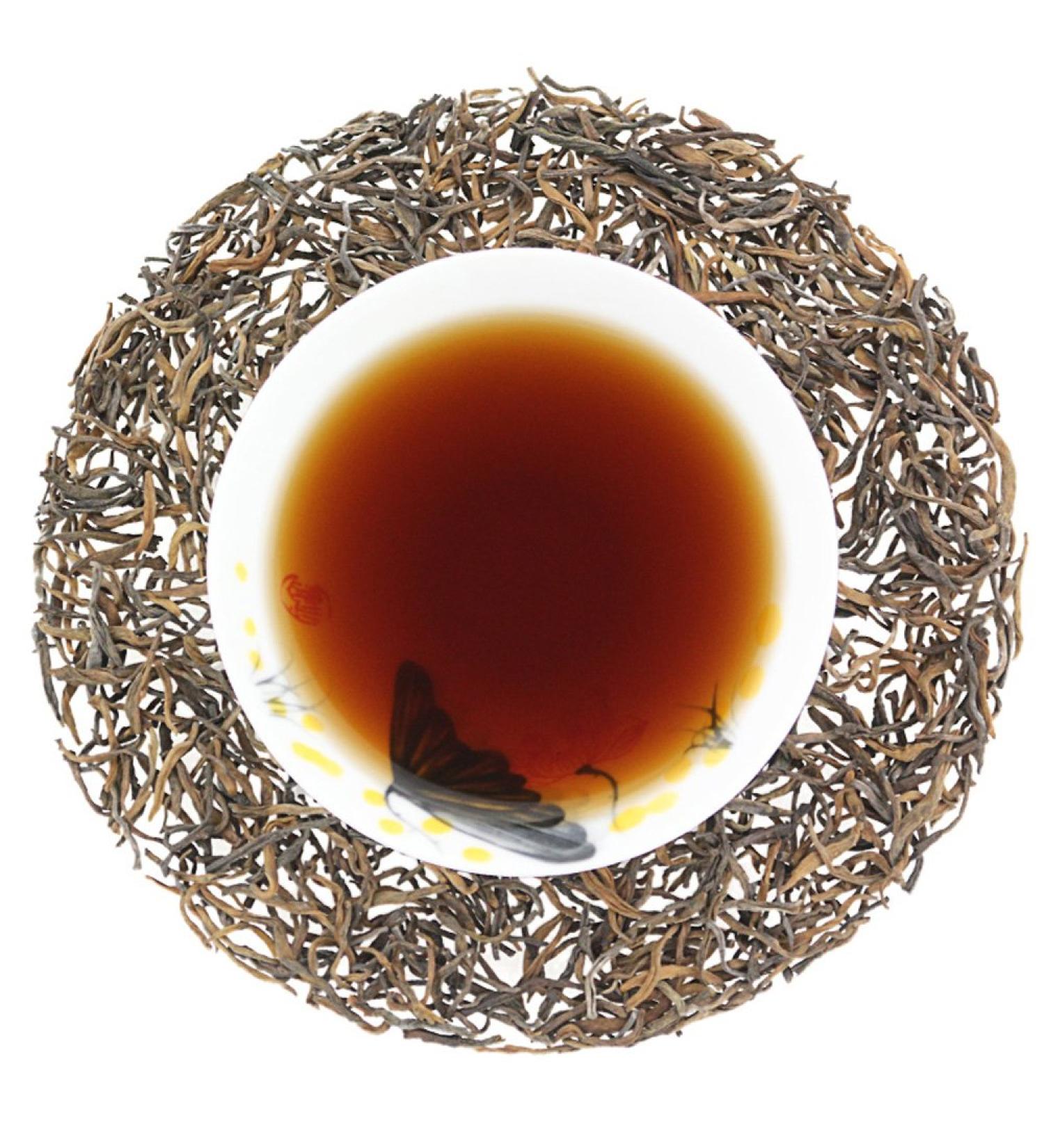 COLORFULTEA - 100g (3.5 oz) - Chinese Puerh Tea - Aged Puer Tea/Old Pu erh Tea/Ripe Pu'erh Tea - Premium Quality Fermented Yunan Pu-erh Tea - Buy Online on GoSupps.com