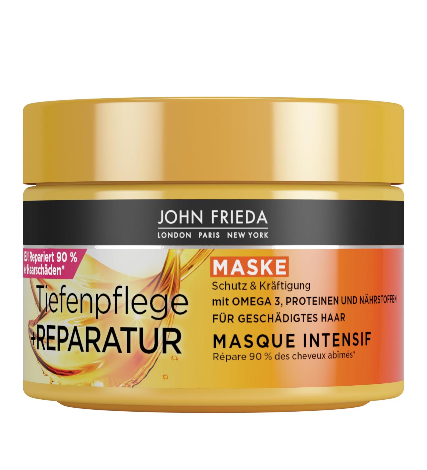  John Frieda John Frieda Deep Care + Repair - Hair Cure/Mask - Volume 250 ml - For Damaged and Extremely Damaged Hair - Buy Online on GoSupps.com