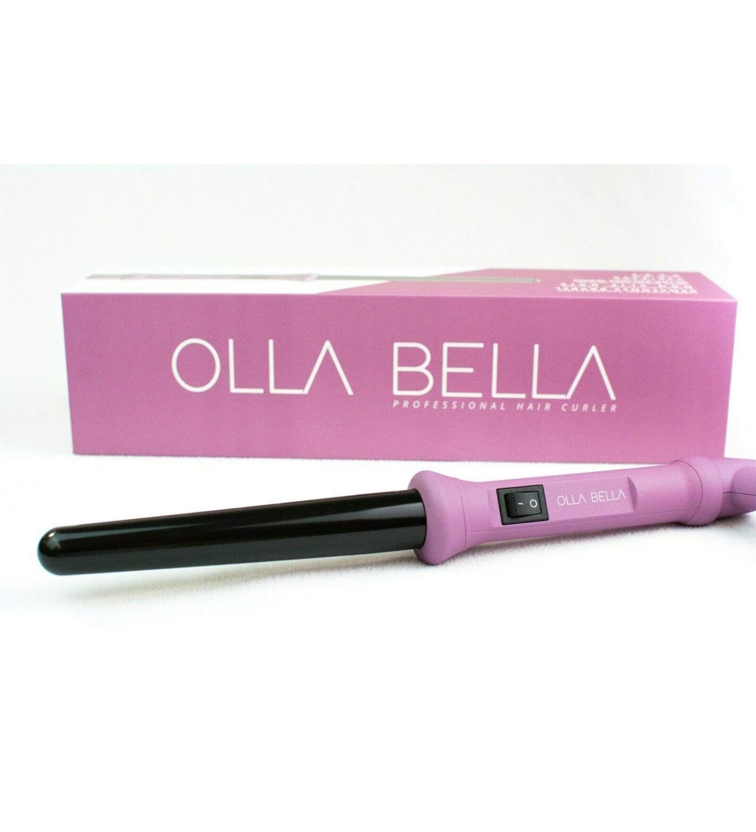 Shop Olla Bella Pro Collection Curling Iron - Graduated Cylinder Rubber Finish in Plum Blush | International Shipping Available - Buy Online on GoSupps.com