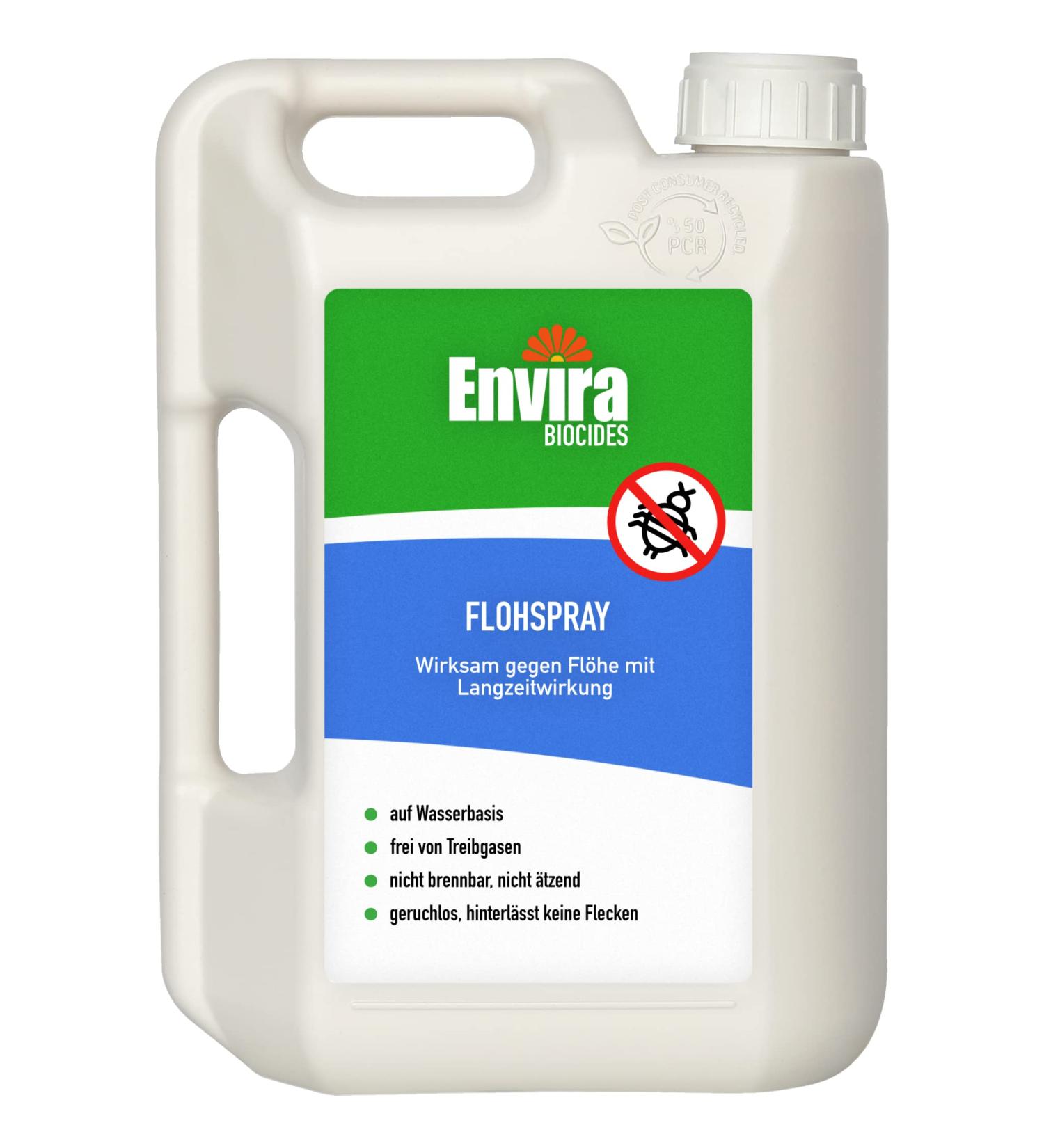 Envira Flea Spray - 2L Eco-Friendly Anti-Flea Treatment for Home | Odorless Water-Based Solution - Buy Online on GoSupps.com