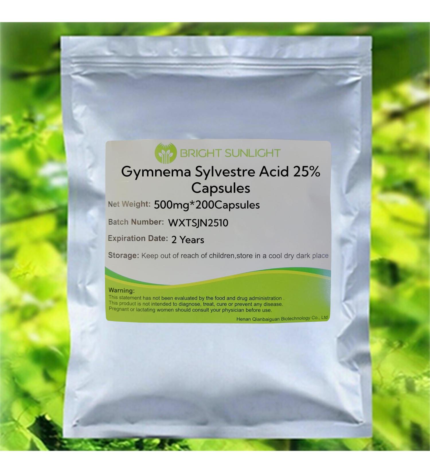Bright sunlight Gymnema Sylvestre Acid 25% Capsules 500mg*200Capsules Gymnema Sylvestre Extract