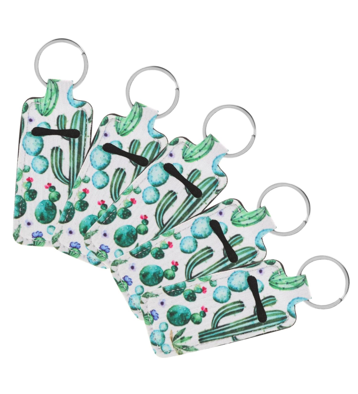 5pcs Portable Square Keychain Lipstick Storage Sleeve | Neoprene Lipstick Holder & Floating Key Rings for Boats - Shop Now - Buy Online on GoSupps.com