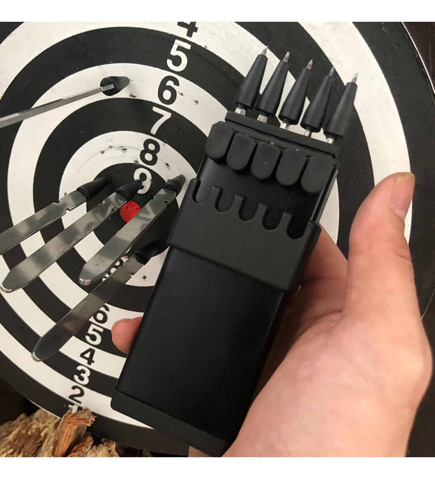 MADSABRE Ballistic Dart Launcher | Metal Darts for Hunting & Camping | Accurate Shooting | Black Color - Buy Online on GoSupps.com