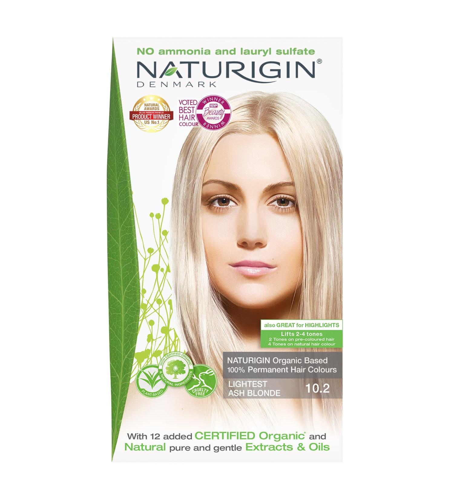 Light Ash Blonde 10.2 - Natural Hair Dye with No Ammonia Lightest Blonde Ash-10.2 - Buy Online on GoSupps.com