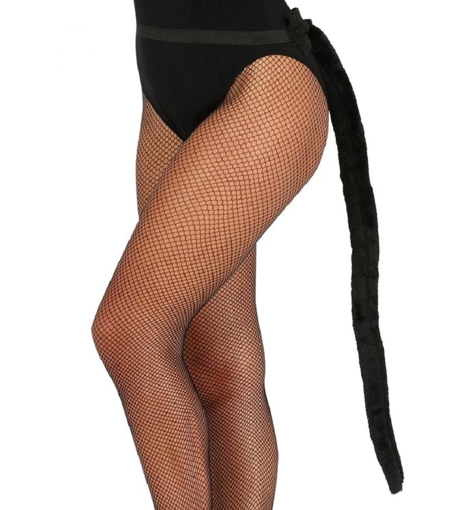 shoperama Black flexible tail for cat 80 cm costume accessory Cat Mietze Puss in Boots Plush Long