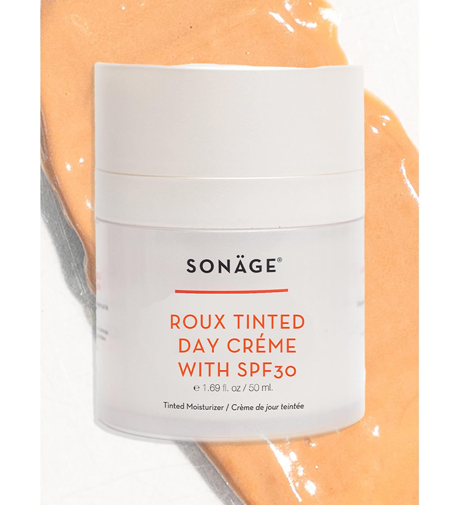 Sonage Roux Tinted Day Creme SPF 30 - Natural Mineral Sunscreen | Lightweight No White Cast | Perfect Under Makeup - Buy Online on GoSupps.com