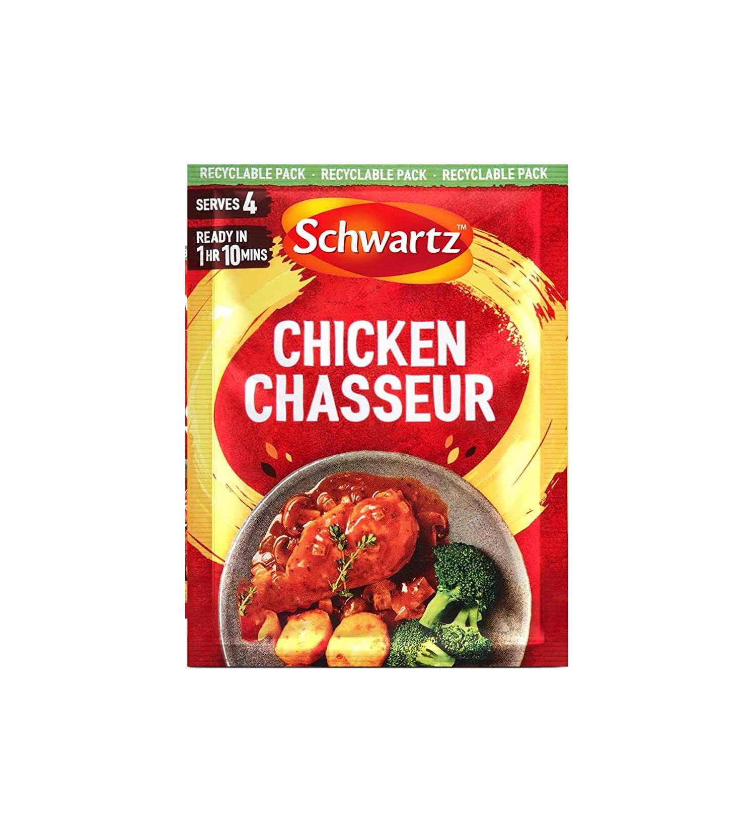 Schwartzz Chicken Chasseur Casserole Mix 40g - Pack of 12 - Buy Online on GoSupps.com