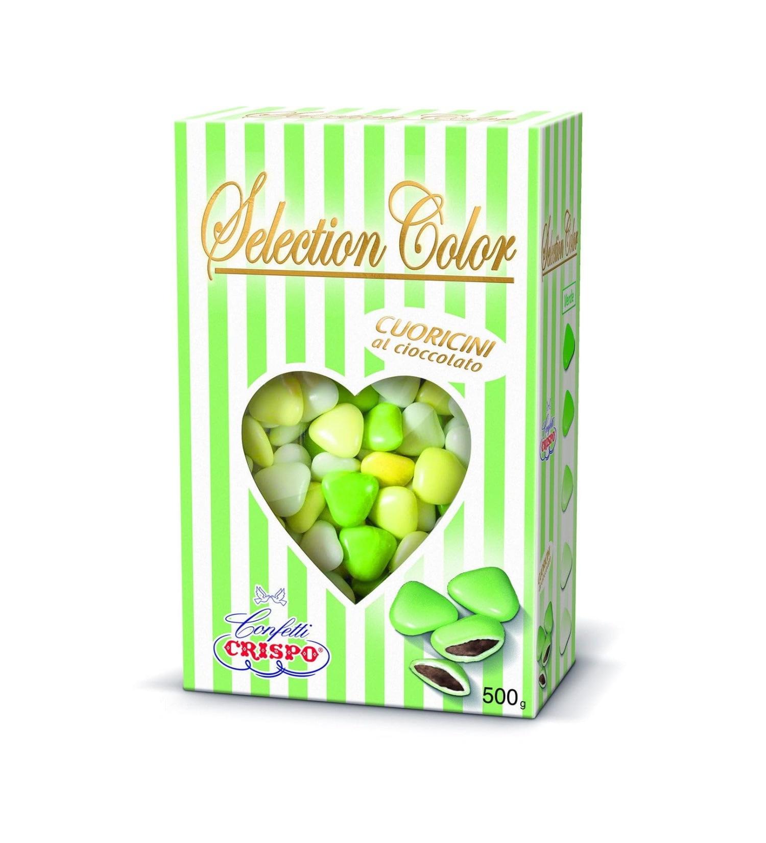 CRISPO CRISPO CONFETTI | Selection Color Mini Hearts | GREEN | 500g