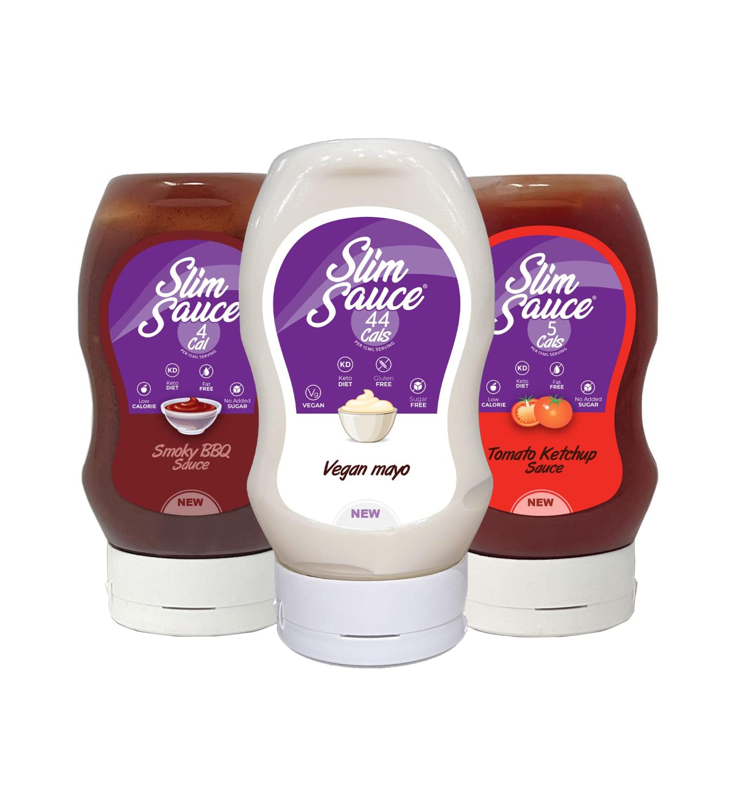 Eat Water Vegan Mix Sauces - Vegan Mayo BBQ Ketchup And Sugar Free Suitable for Vegans Free from Artificial Flavours | Keto Diet Sauces (300ml) Pack of 3 Mix Sauces Pack of 3 - Buy Online on GoSupps.com