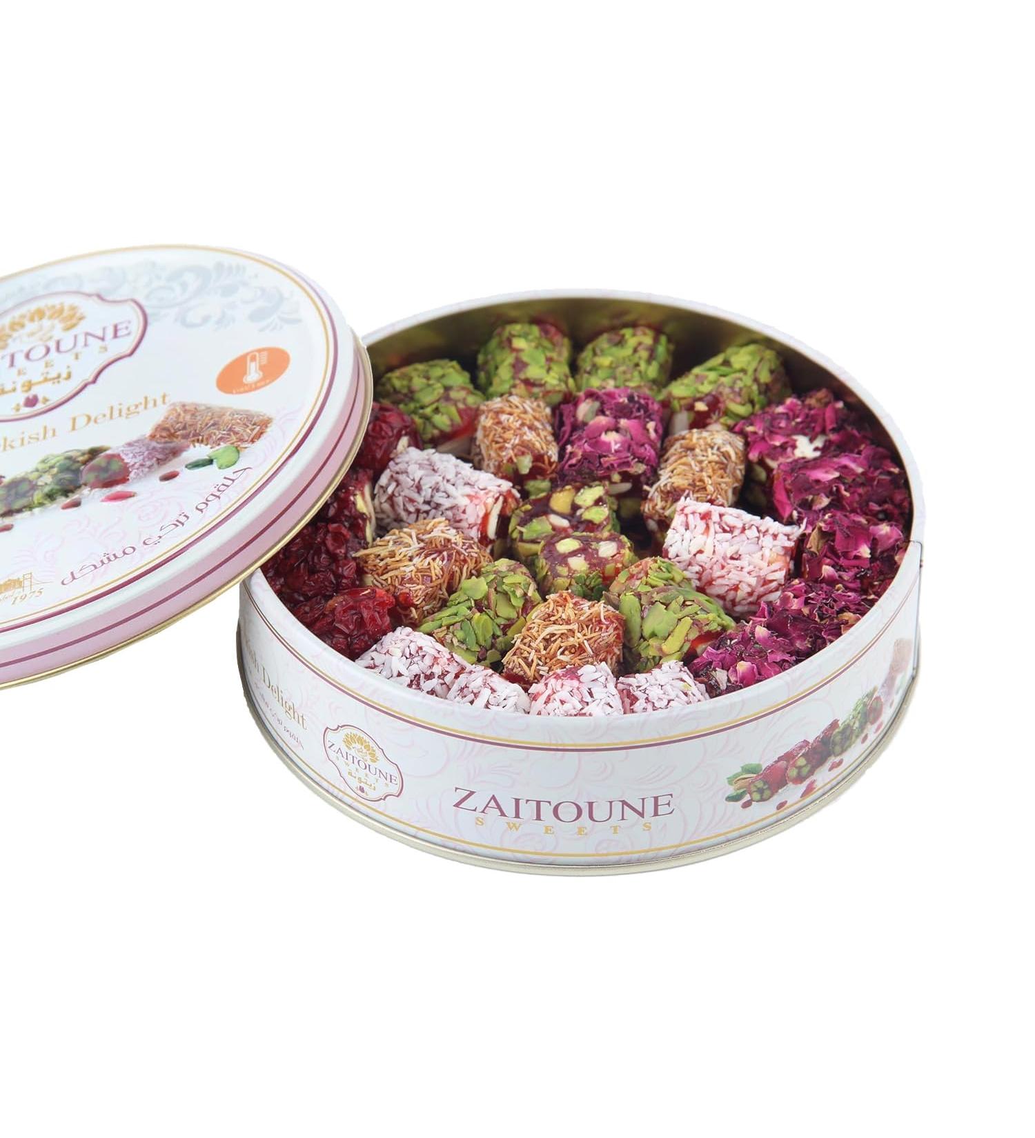 Zaitoune Premium Turkish Delight - Handcrafted from Turkey with Authentic Flavor - Perfect for Dessert Snack or Gift 250G - Buy Online on GoSupps.com