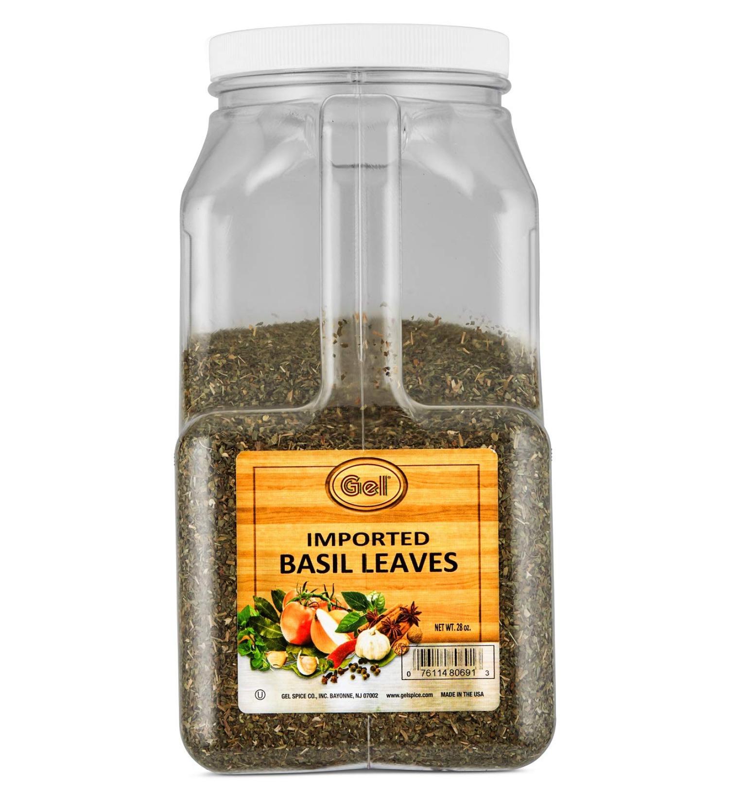 Gel Spice Basil Leaves 28oz - Premium Imported Herb for Culinary Delights - Buy Online on GoSupps.com