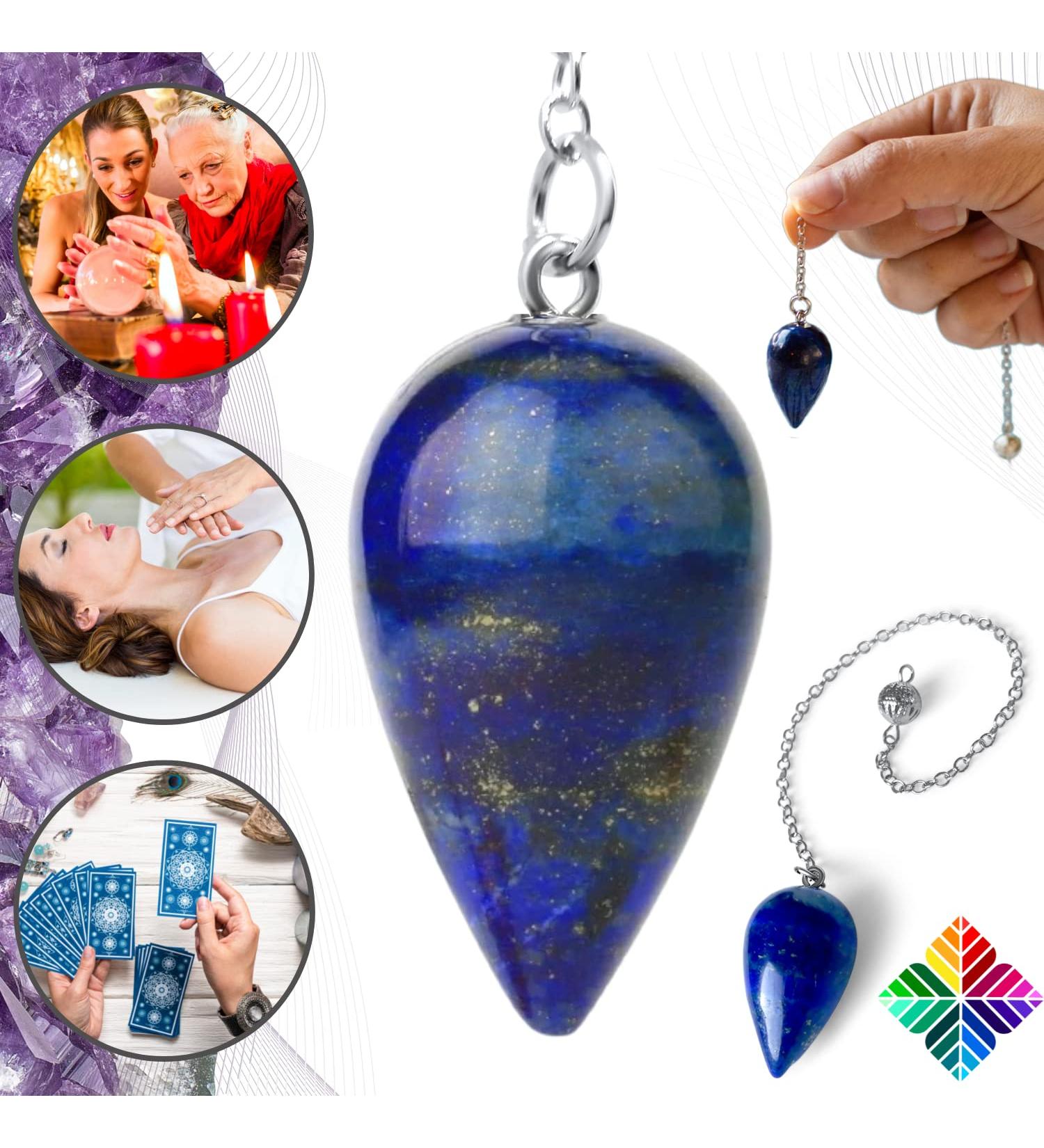 Buy Lapis Lazuli Esoteric Oracle Pendulum for Radiesthesia - International Shipping Available - Buy Online on GoSupps.com