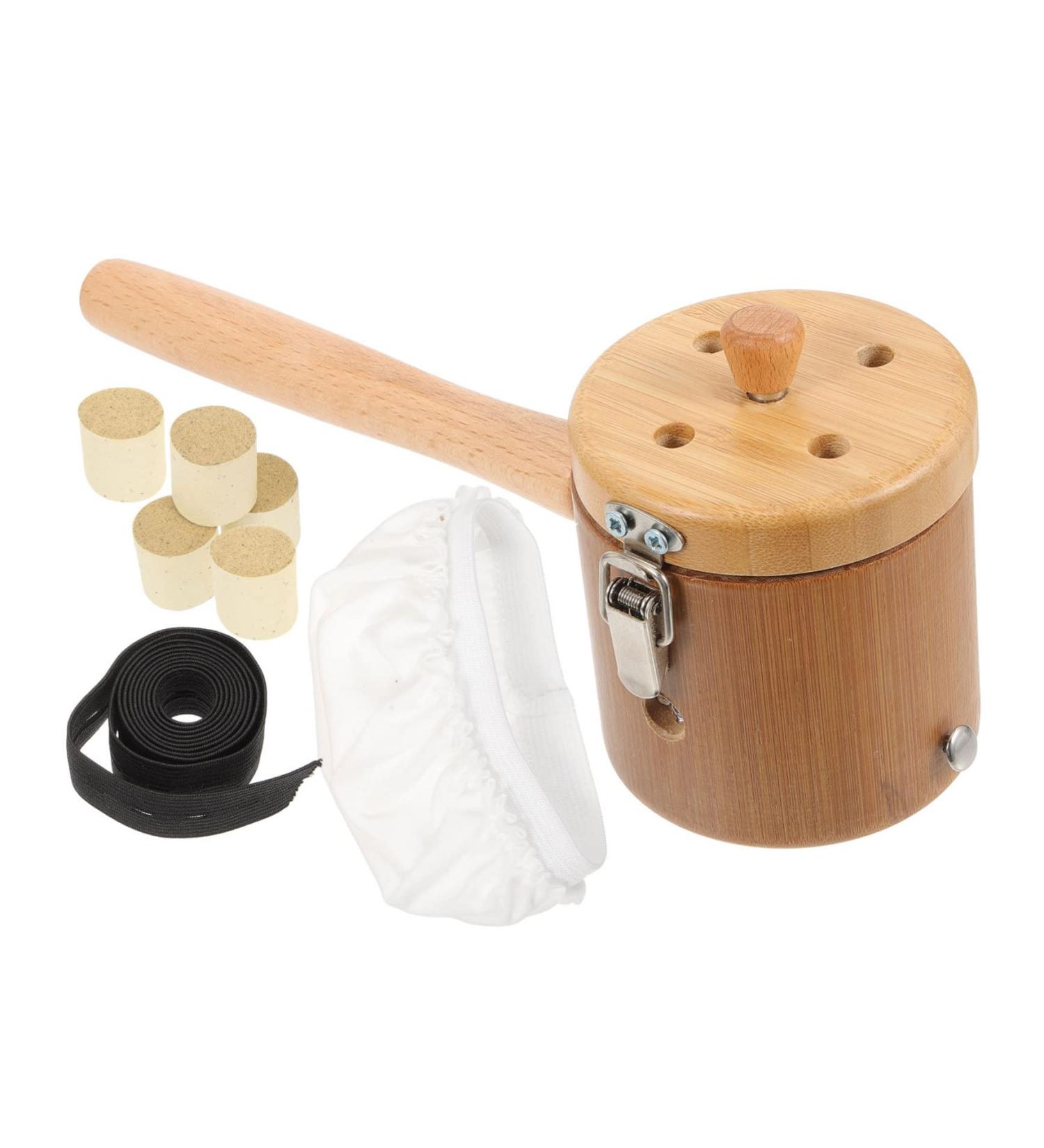 Magiclulu Metal Bracket Set for Handheld Moxibustion Devices | Wooden Tool Clamps for Body Treatment - Vintage Design - Buy Online on GoSupps.com