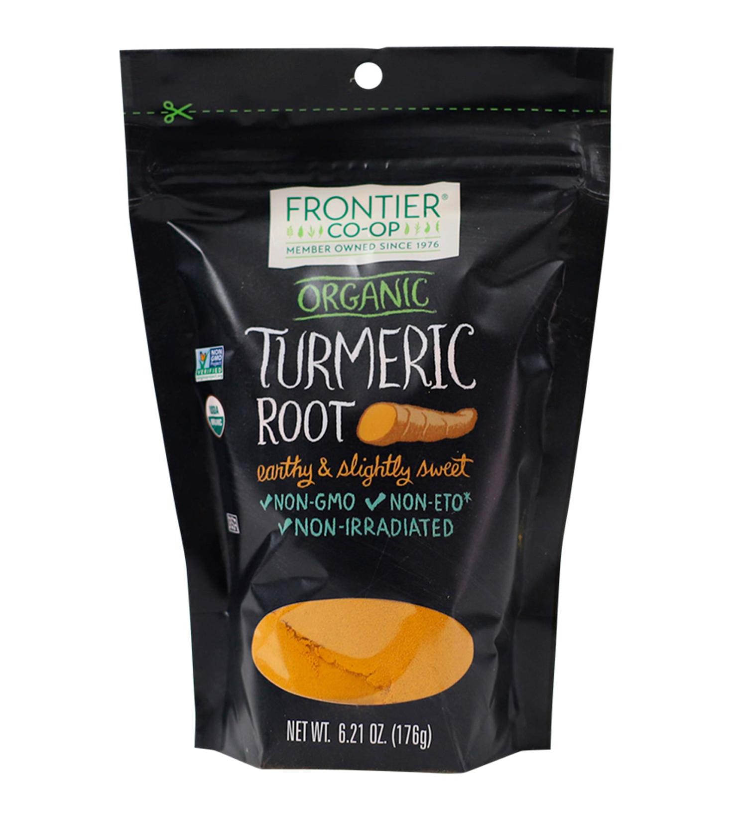 Buy Frontier Co-op Organic Turmeric Root 6.21 oz - Premium Quality Spices - Buy Online on GoSupps.com
