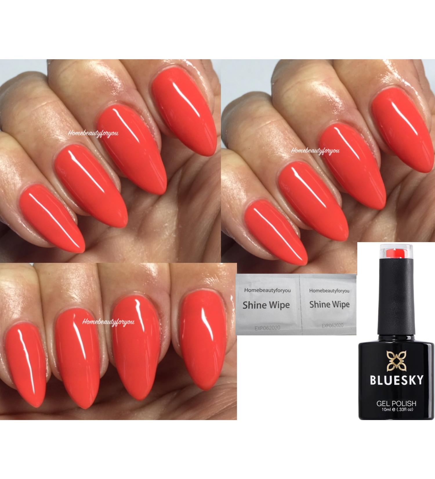 Bluesky Gel Nail Polish Orange Grenadine Deep Coral Orange BP13 Nail UV LED Soak Off 10ml - Buy Online on GoSupps.com
