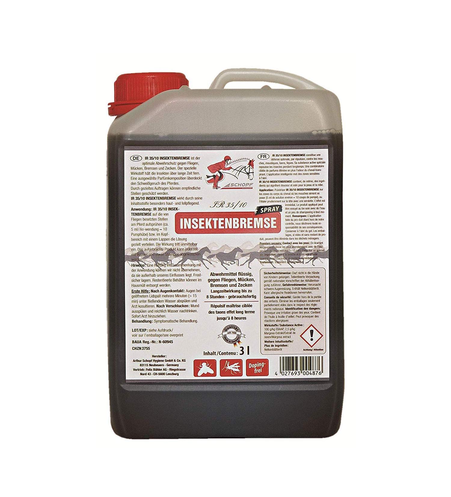 Schopf 302046 Horses fly repellent with long-term effect with aloe vera 3 liters