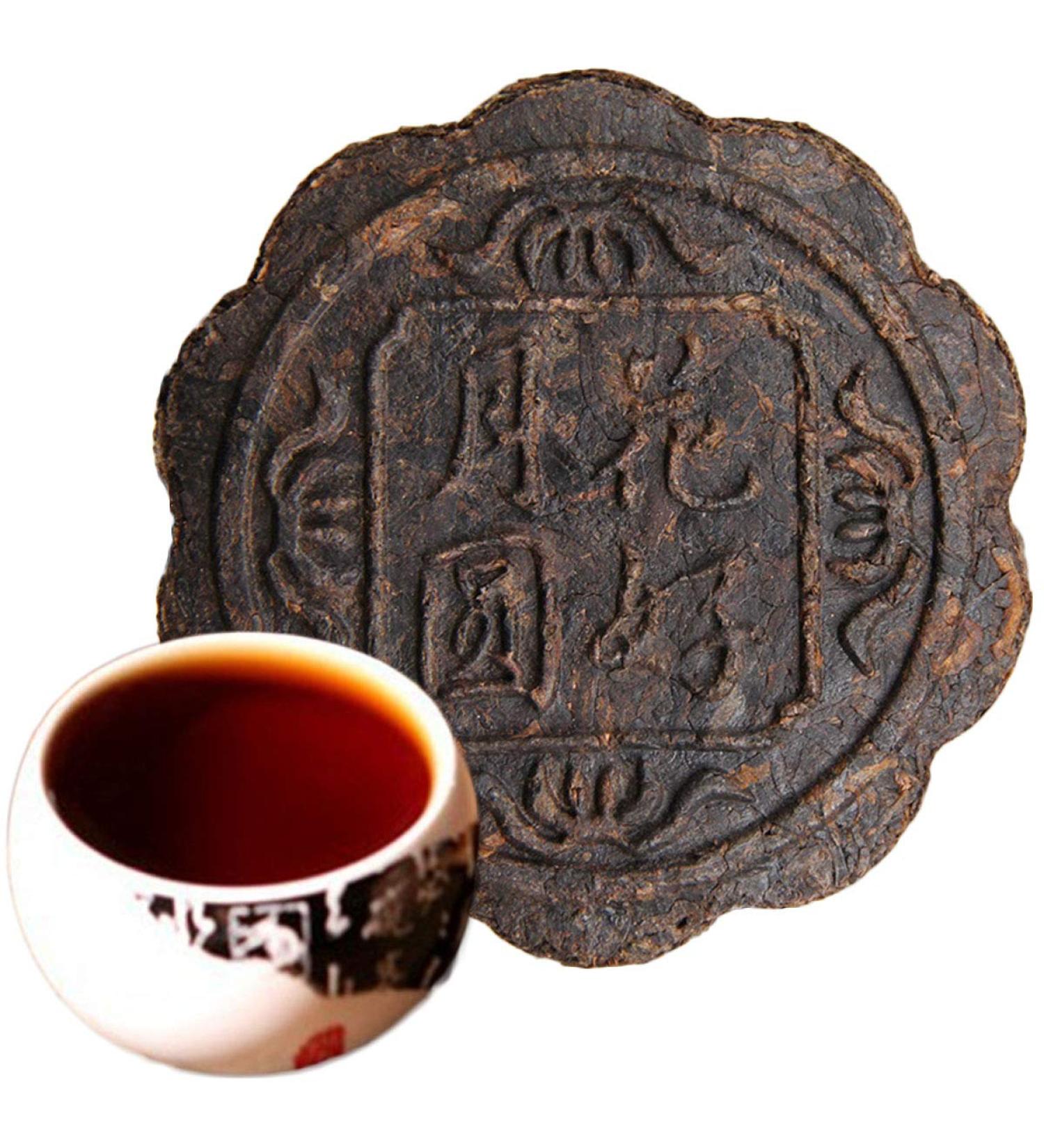 HELLOYOUNG 100g Th Pu'er m r naturel authentique chinois hua hao yue yuan Traditionnellement frit la main ingr dients verts biologiques sans additifs Th pu-erh Pu'er Tea - Buy Online on GoSupps.com